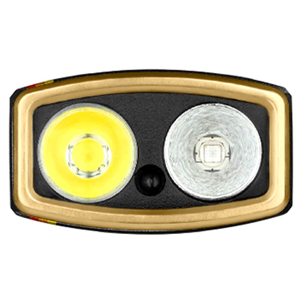 Latarka ze wskaźnikiem laserowym Olight Arkfeld Pro UV Cool White Racing Stripes - 1300 lumenów