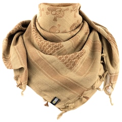 Arafatka chusta ochronna M-Tac Shemagh Pirate Skull - Coyote/Brown