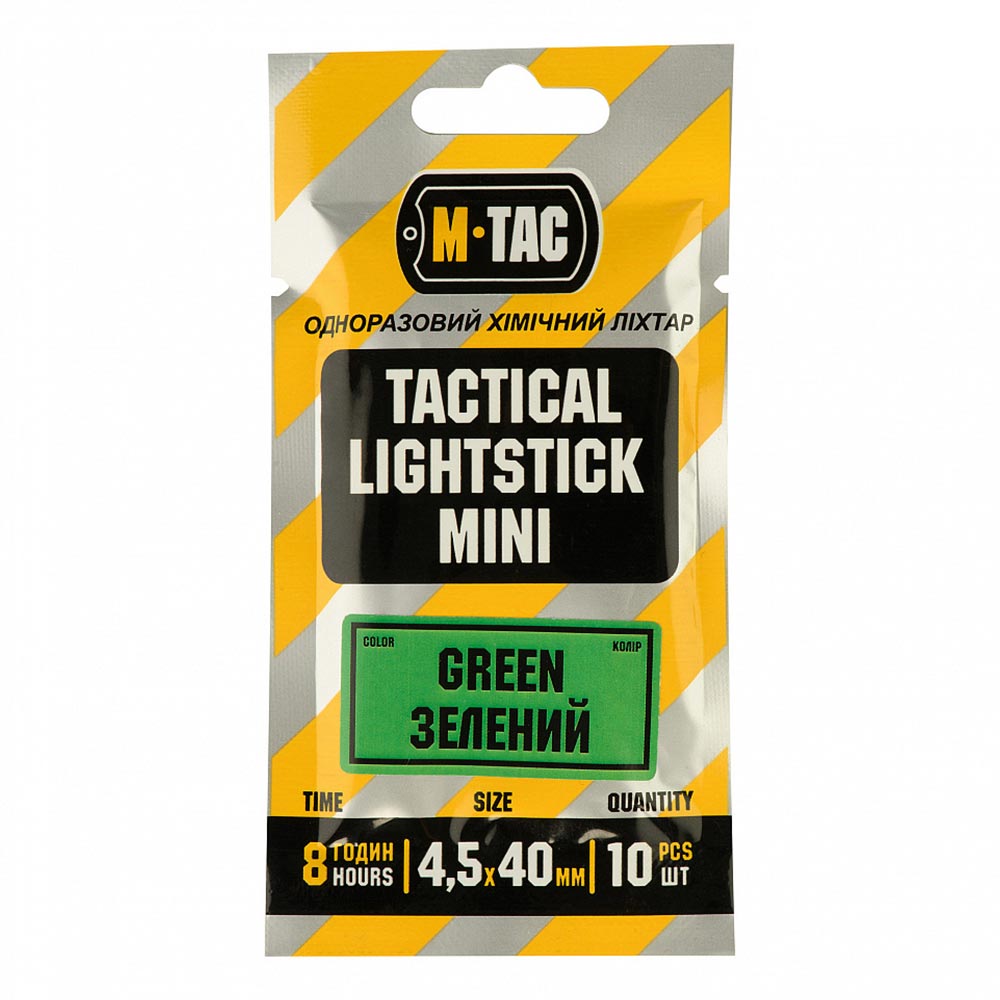 Oświetlenie chemiczne M-Tac Tactical Lightstick Mini 10 szt. - Green