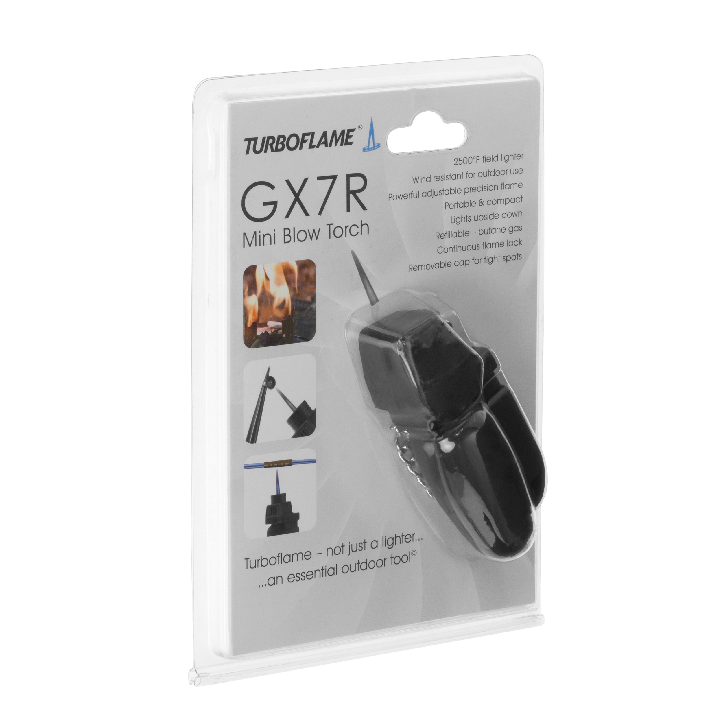 Zapalniczka sztormowa Highlander Outdoor Turbo Flame Highlander  - Black