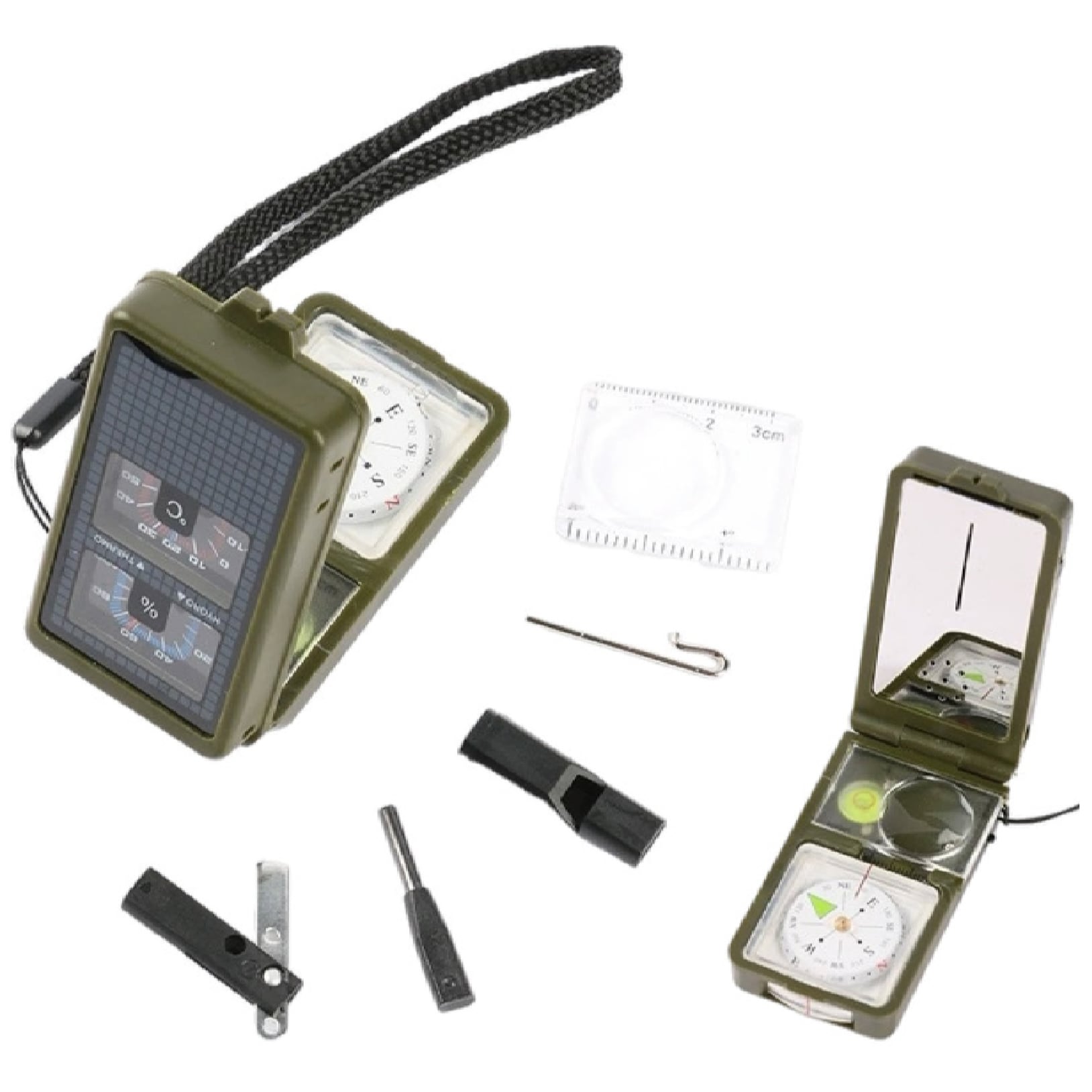 Kompas wielofunkcyjny JB Tacticals JB-01 - Green