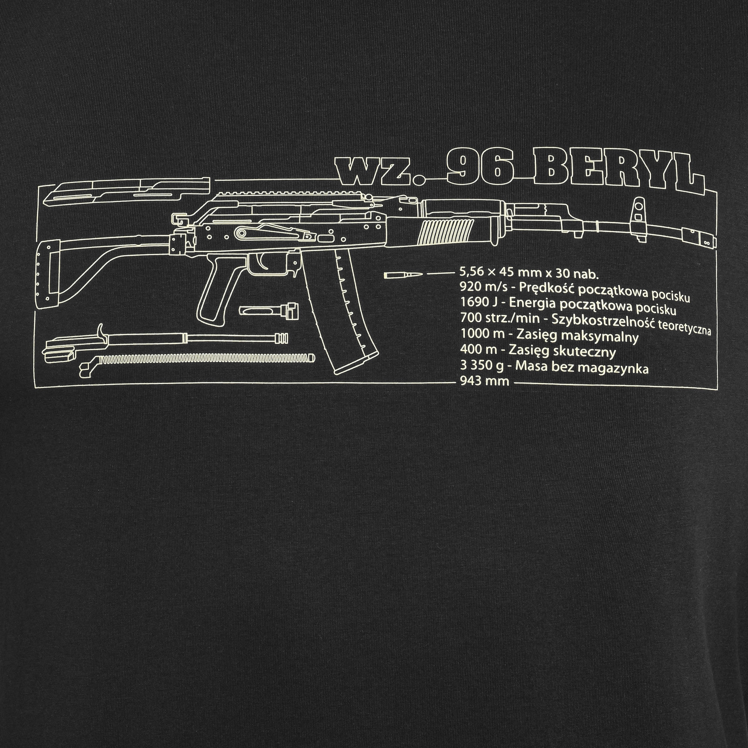 Koszulka T-Shirt wz. 96 Beryl - Black