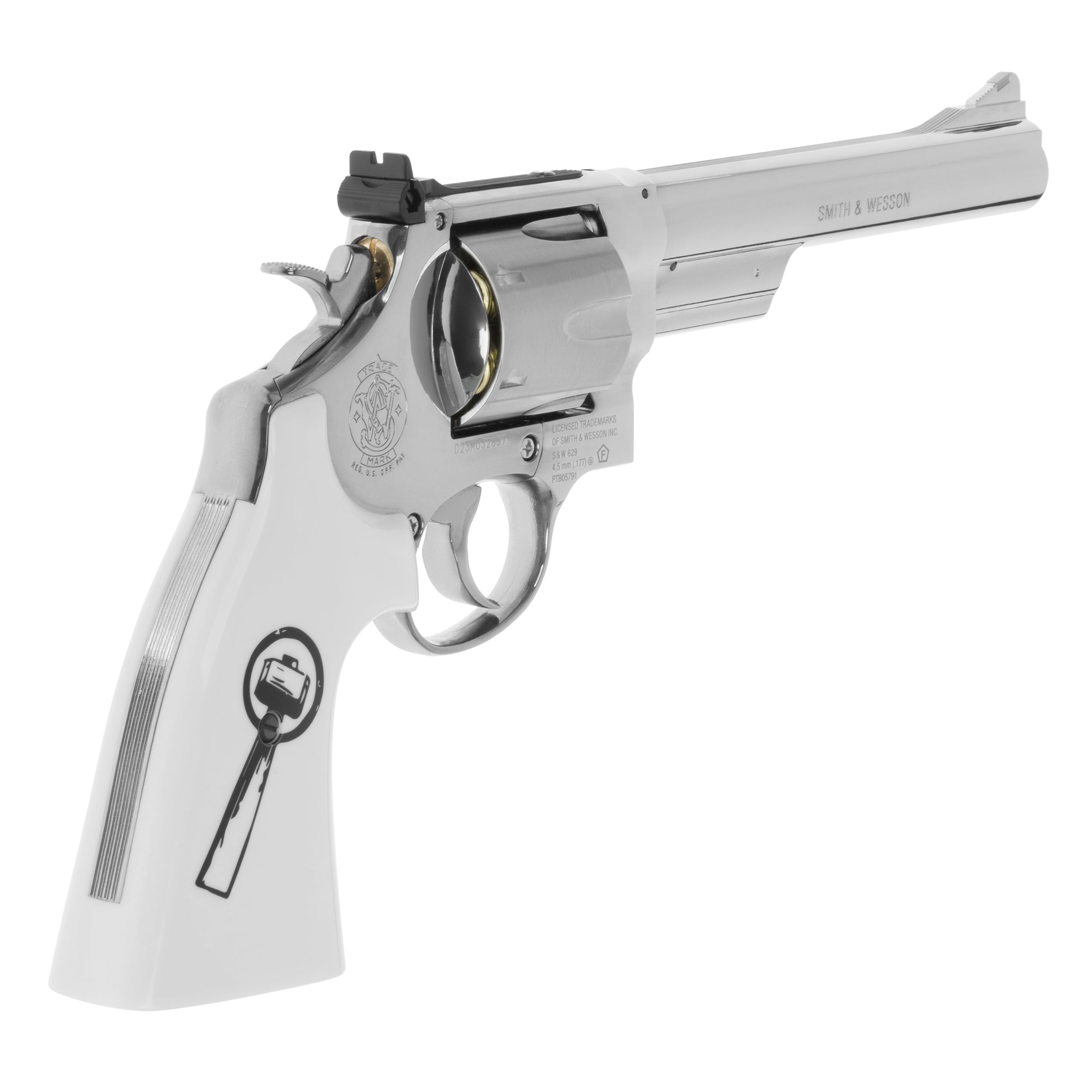 Пневматична гвинтівка - револьвер Smith&Wesson 629 Trust Me 4,5 мм - Ivory