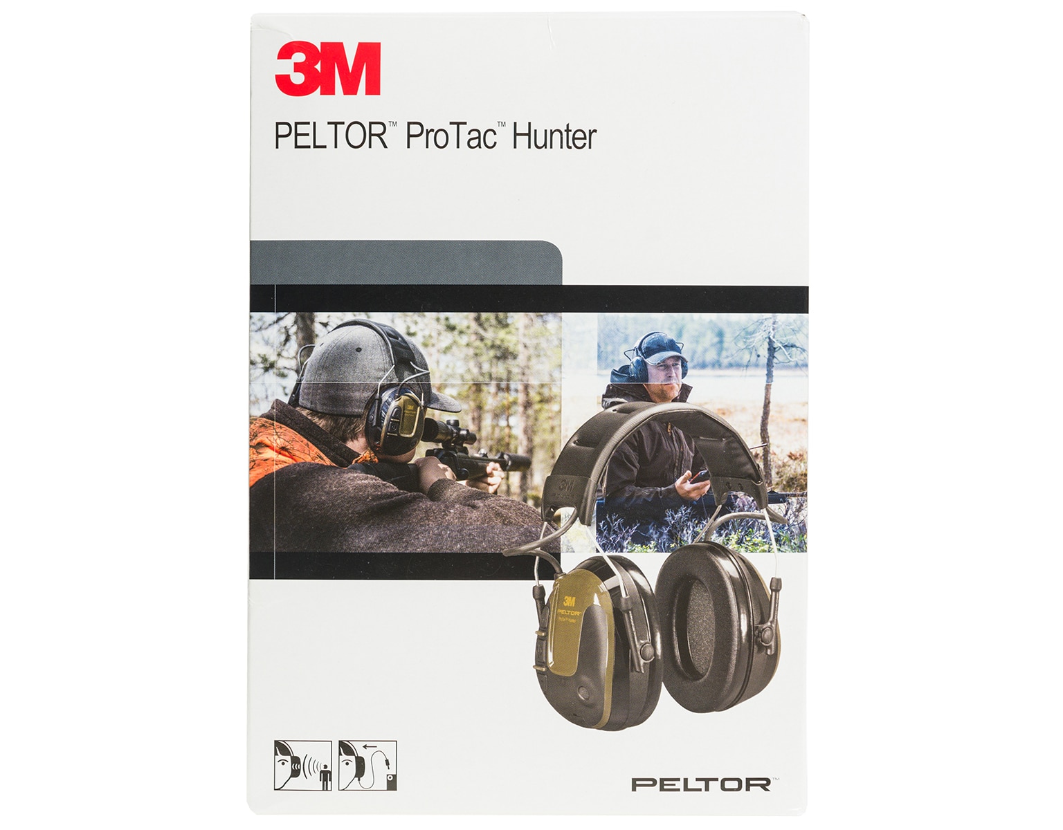 Ochronniki słuchu aktywne 3M Peltor Protac Hunter SNR 26 dB - Green