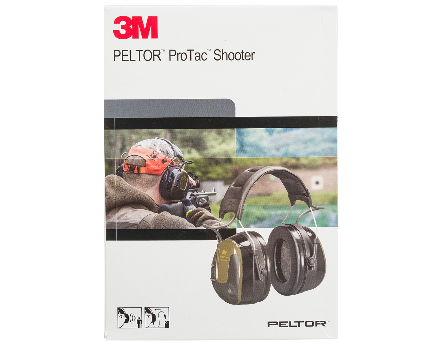 Ochronniki słuchu aktywne 3M Peltor Protac Shooter SNR 32 dB - Green
