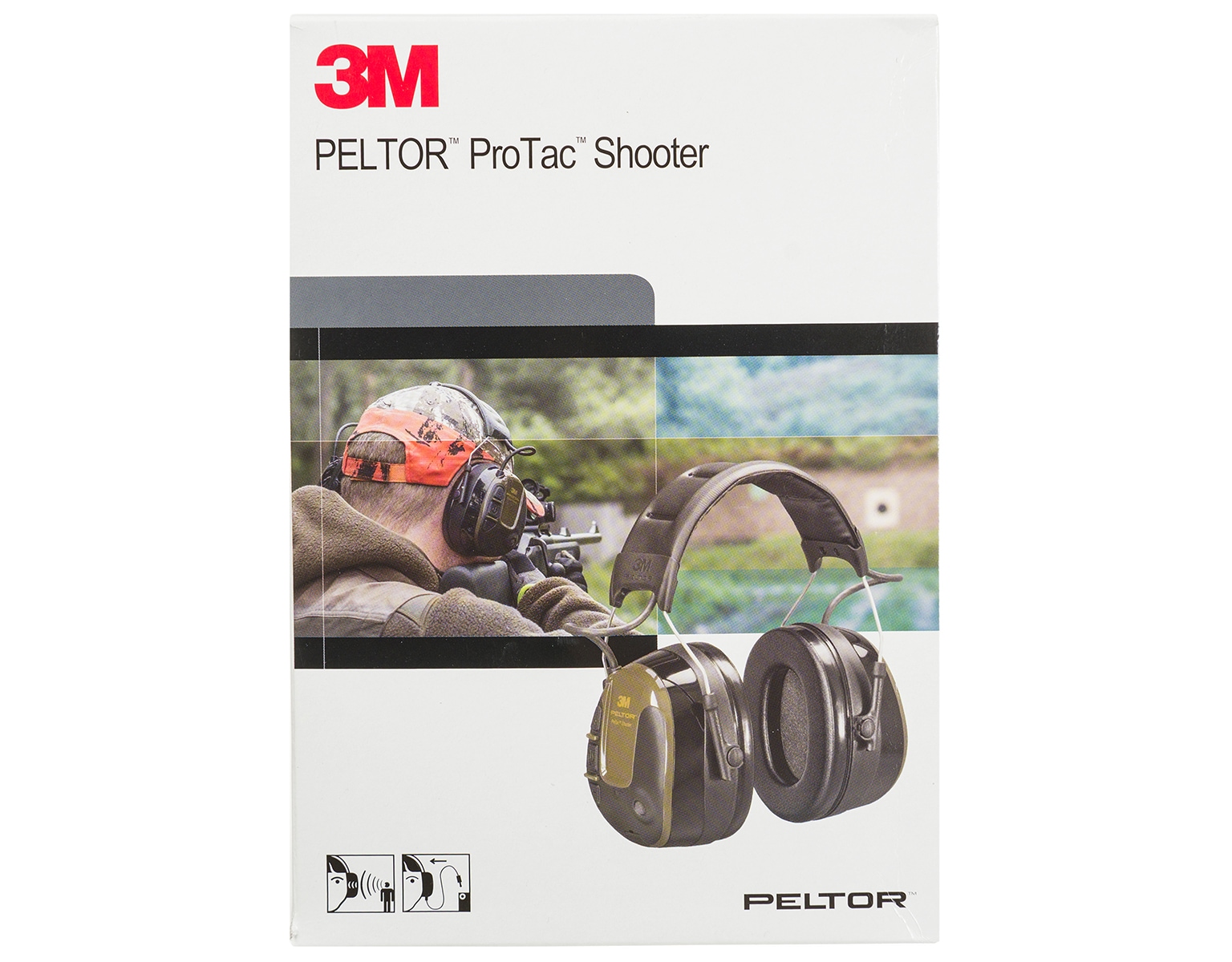 Ochronniki słuchu aktywne 3M Peltor Protac Shooter SNR 32 dB - green