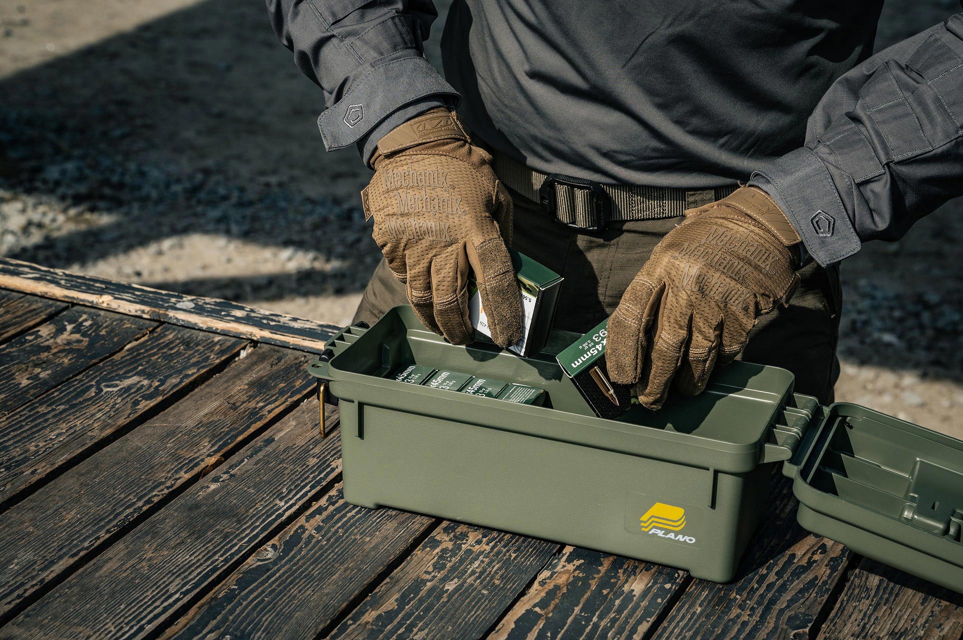 Skrzynia amunicyjna Plano Shot Shell Ammo Box Compact - Olive Drab