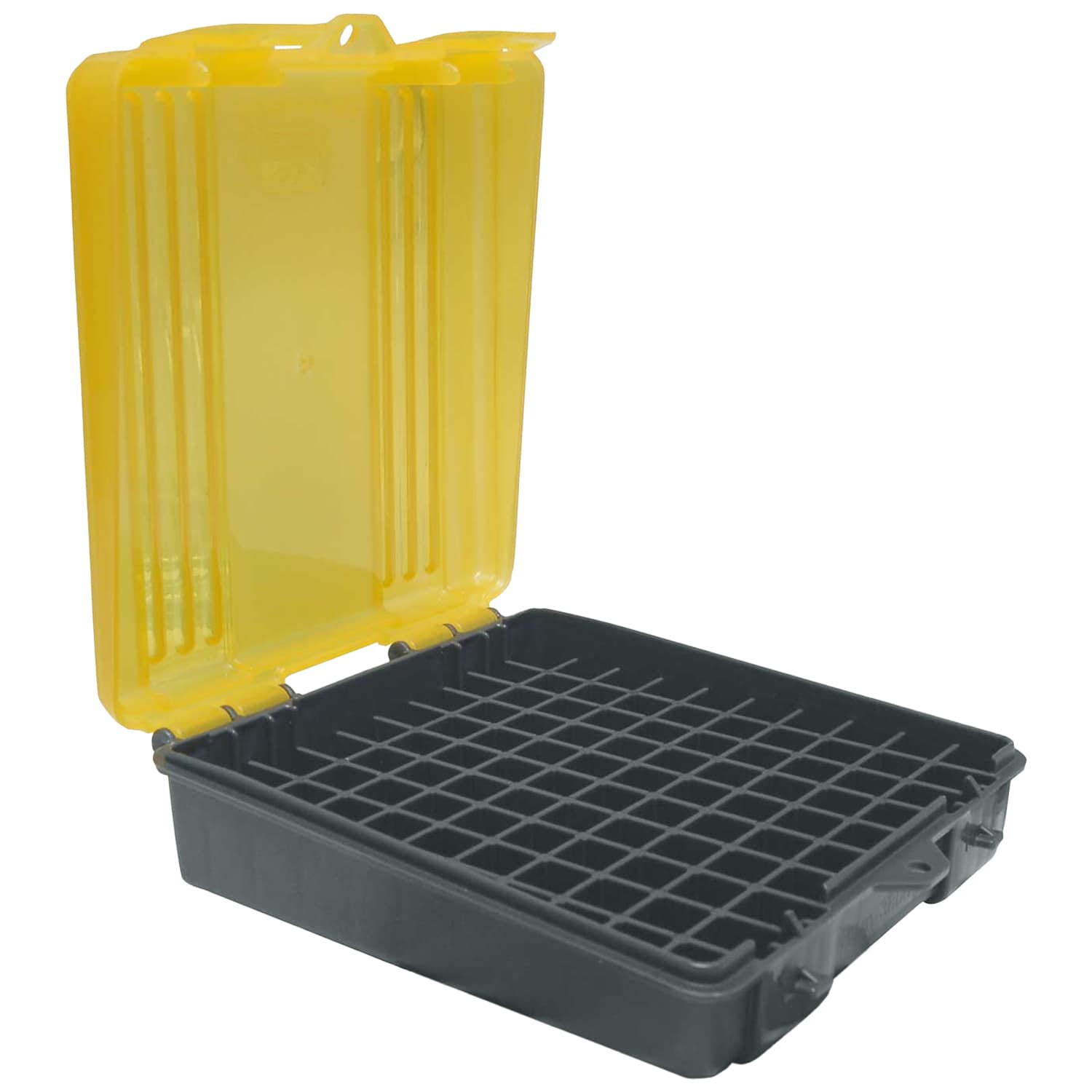 Pudełko amunicyjne Plano kal. 9 mm 100 szt. - Dark Grey/Transparent Amber