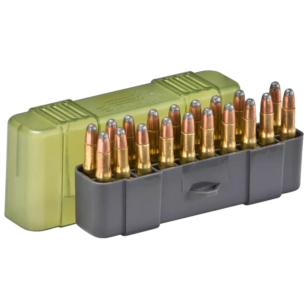 Коробка для патронів Plano калібр 20-25 20 шт - OD Green/Transparent Green