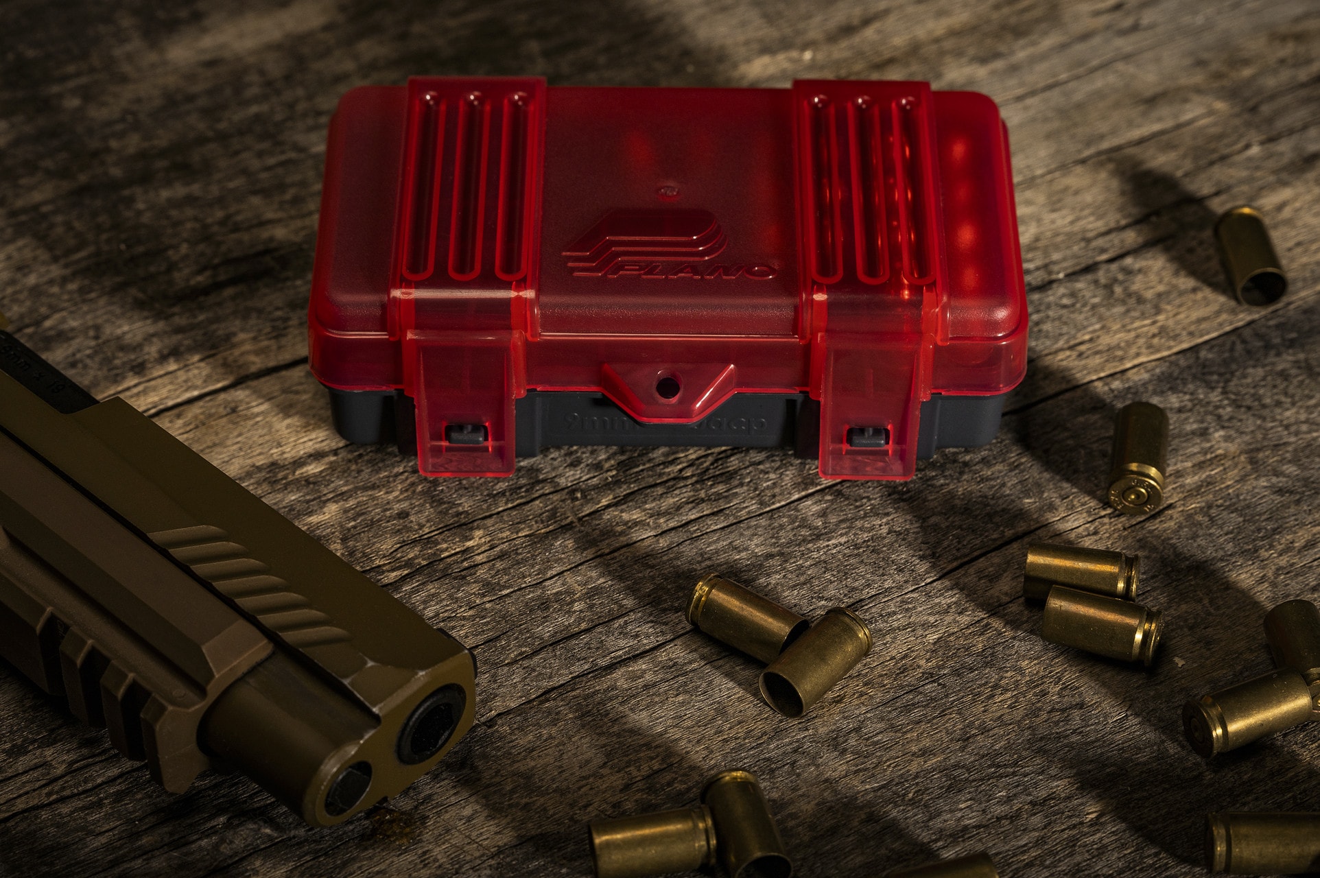 Pudełko amunicyjne Plano kal. 9 mm 50 szt. - Grey/Red
