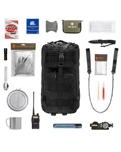 Plecak ewakuacyjny Badger Outdoor Recon 40 l Black Large - z wyposażeniem Plecak ewakuacyjny Badger Outdoor Recon 40 l Black Large - z wyposażeniem