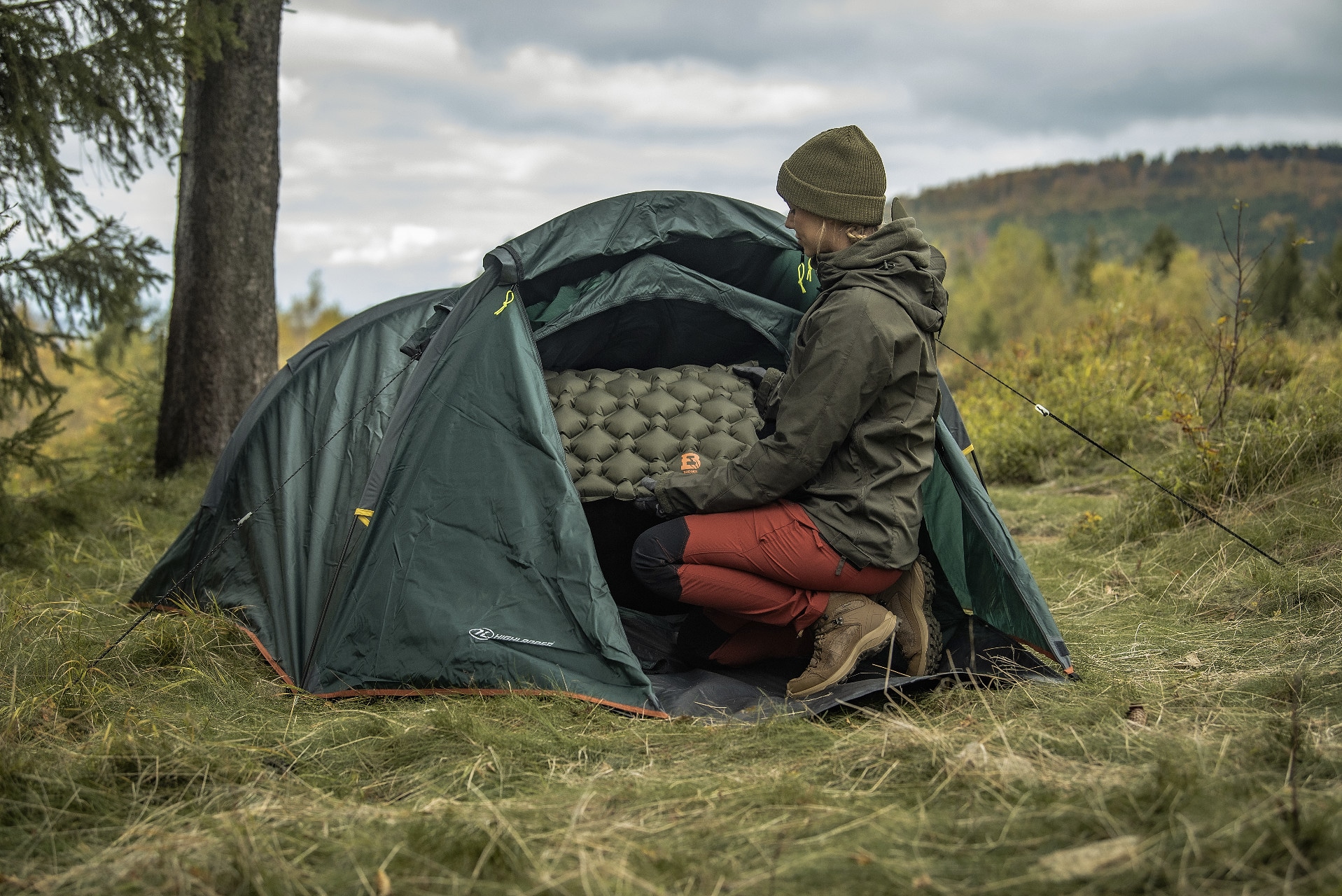 Materac jednoosobowy Badger Outdoor 188 x 58 cm - Olive