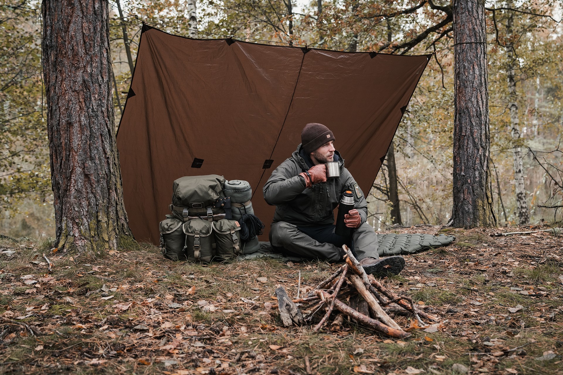 Одномісний матрац Badger Outdoor 188 x 58 см - Olive