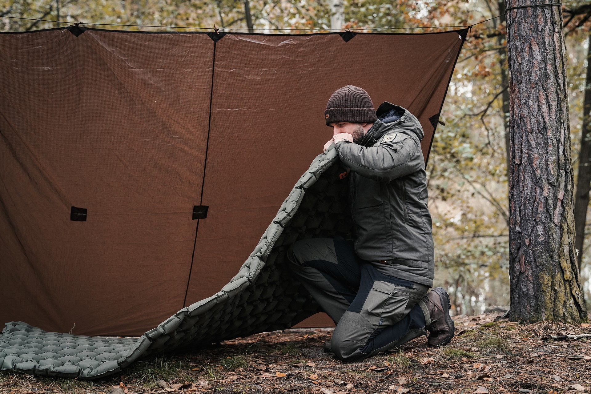 Одномісний матрац Badger Outdoor 188 x 58 см - Olive