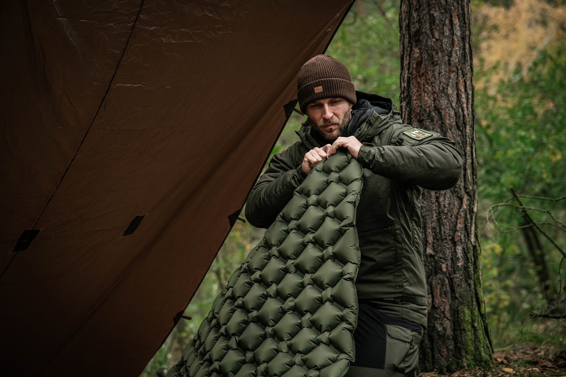 Одномісний матрац Badger Outdoor 188 x 58 см - Olive