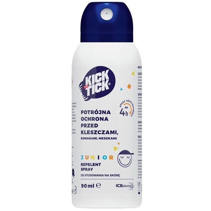 Spray Kick the Tick Max Repelent Plus na kleszcze, komary i meszki - 90 ml
