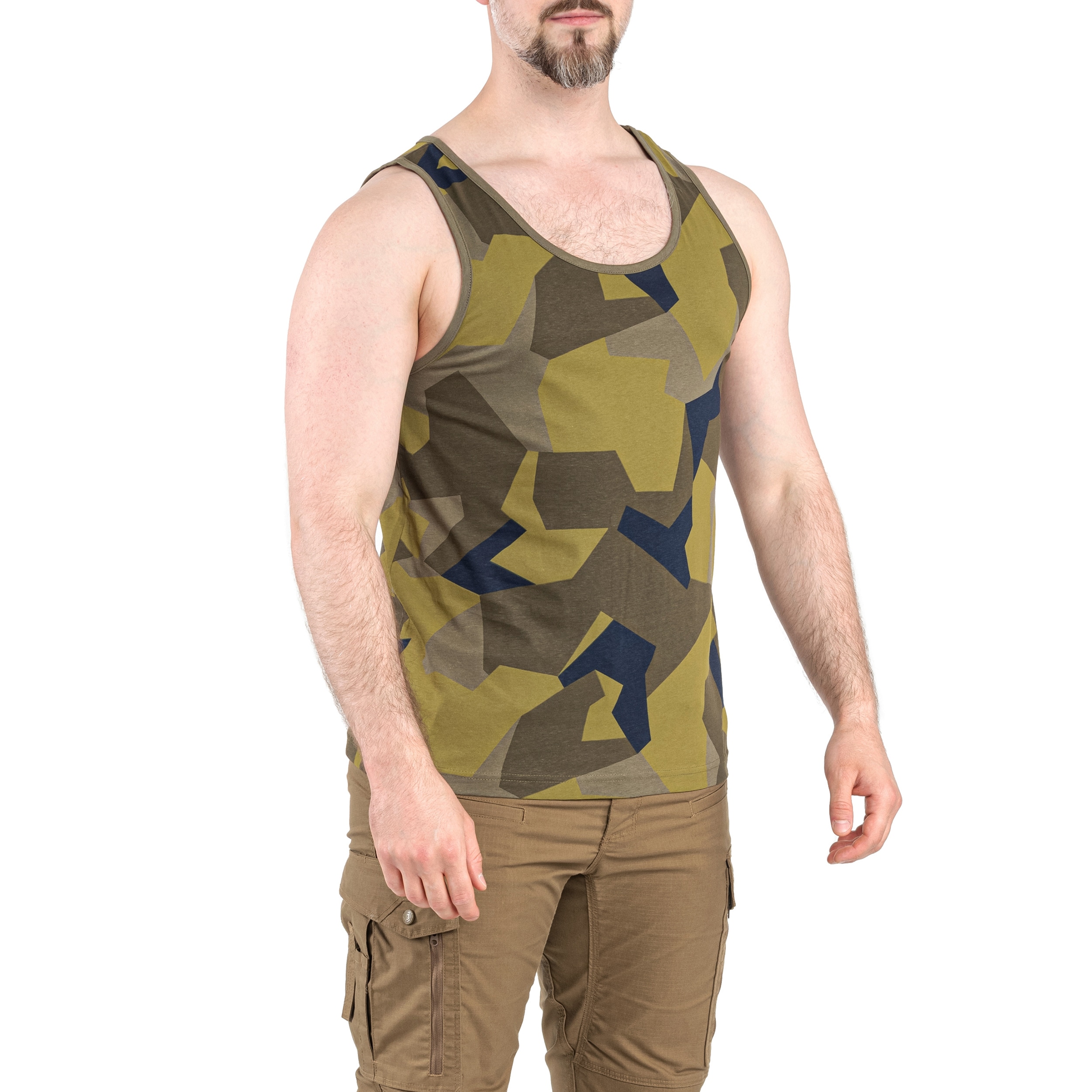 Koszulka Tank Top Brandit - Swedish Camo
