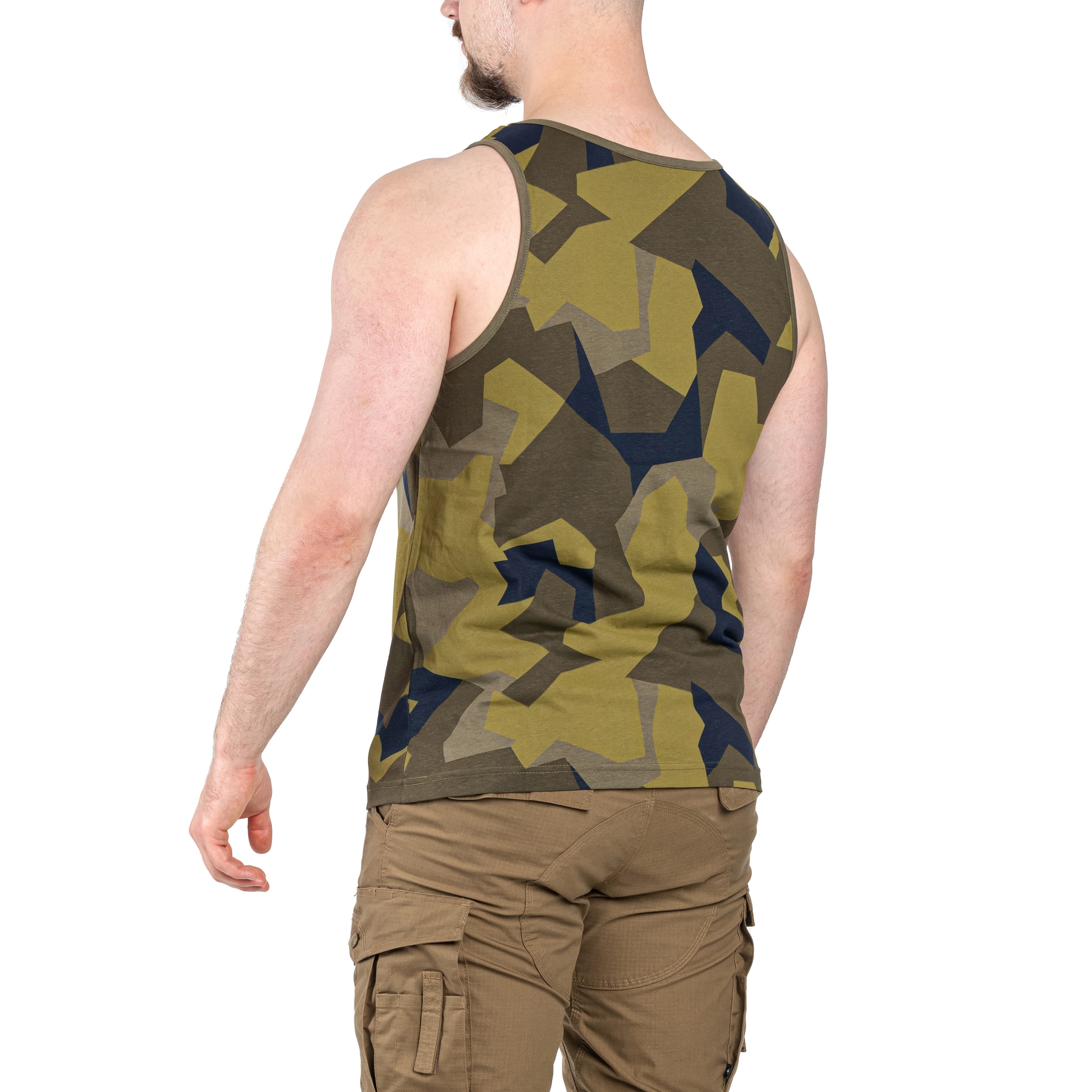 Koszulka Tank Top Brandit - Swedish Camo