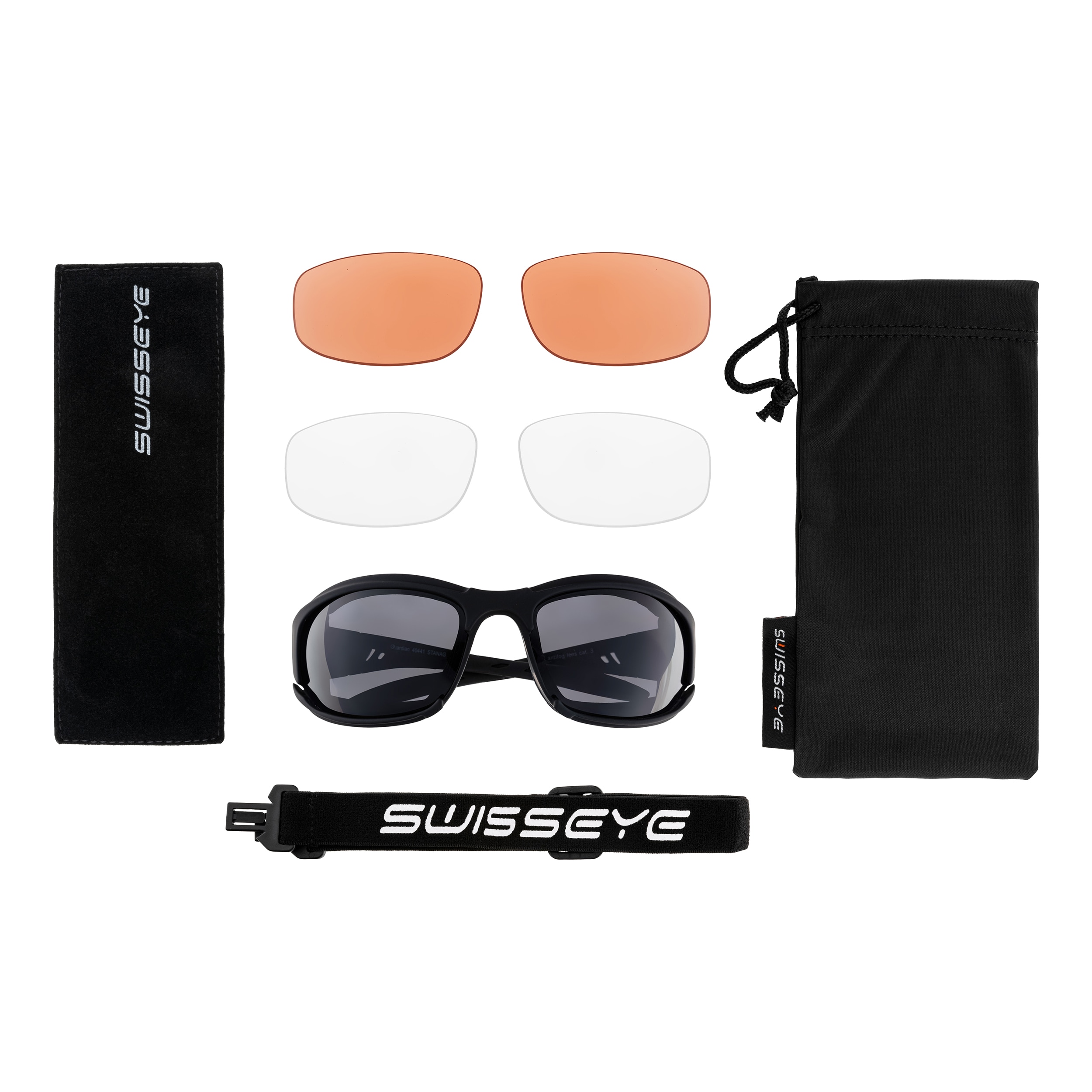 Okulary taktyczne Swiss Eye Guardian - Black