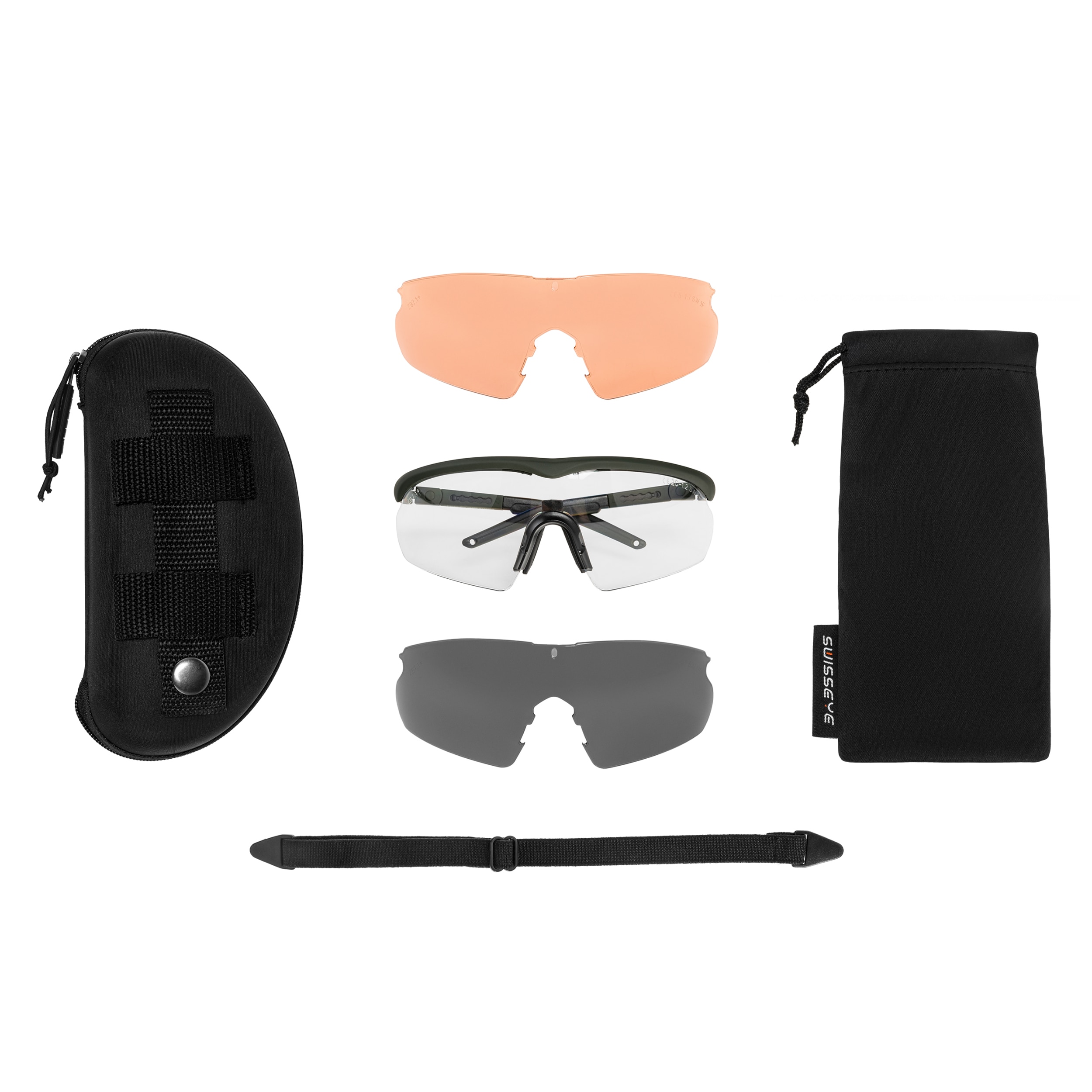 Okulary taktyczne Swiss Eye Raptor Pro - Olive