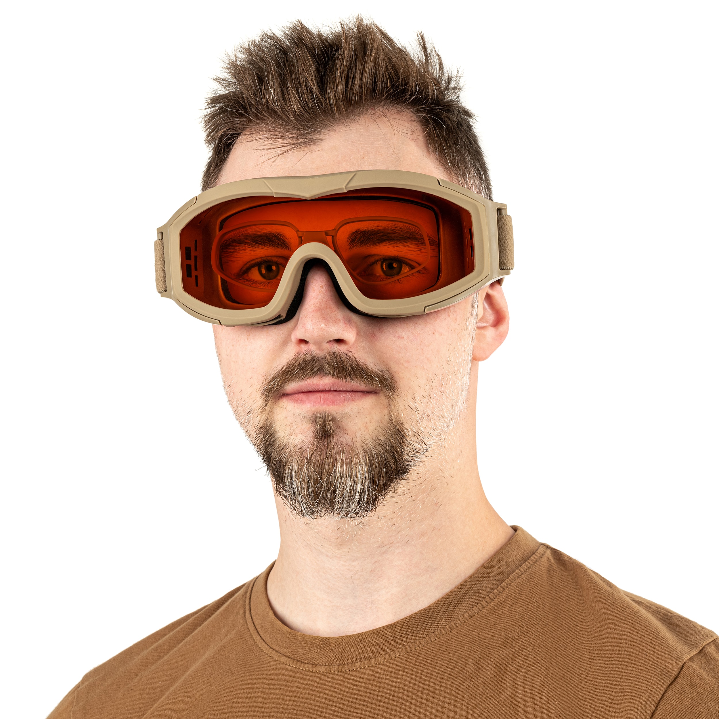 Gogle taktyczne Swiss Eye F-Tac - Coyote