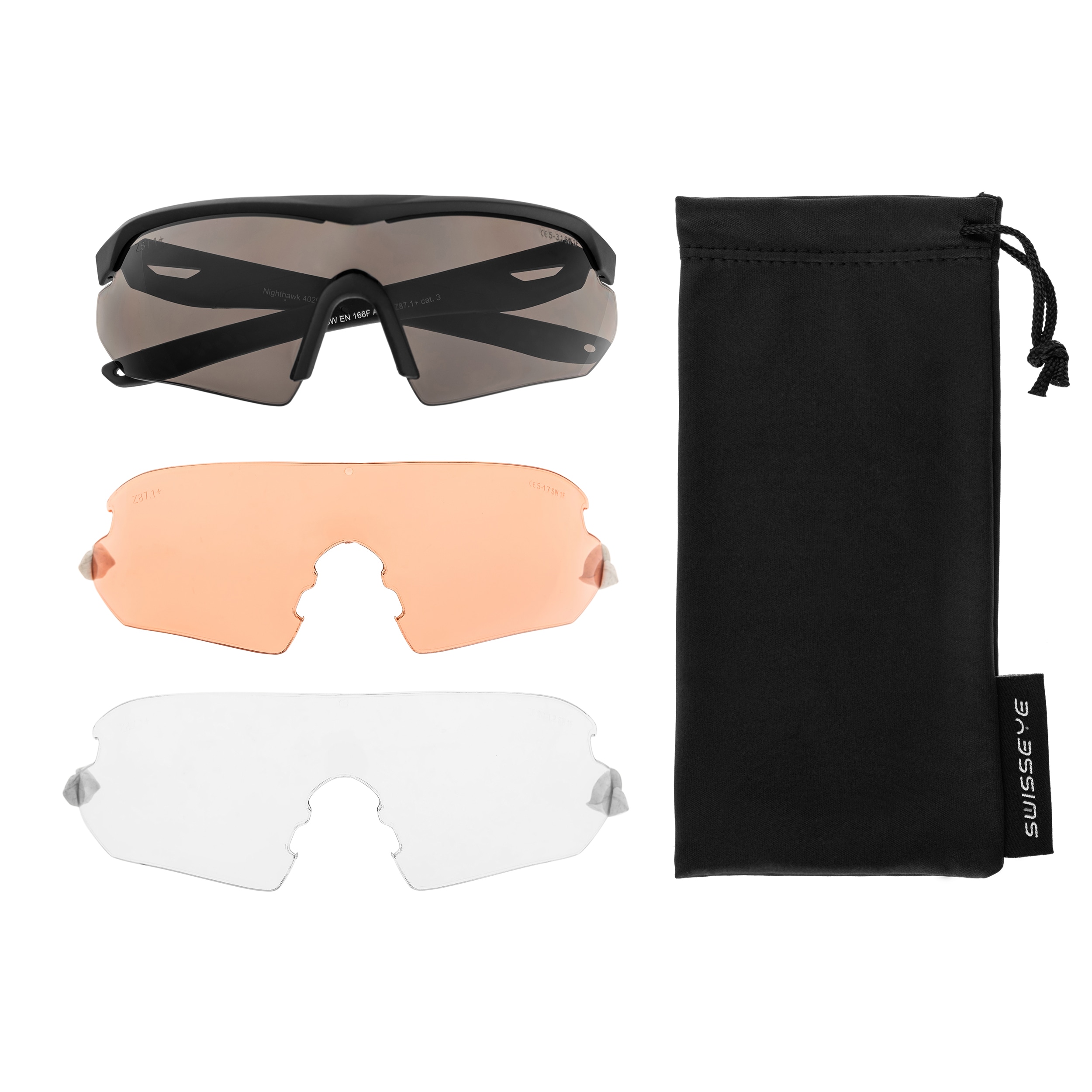 Okulary taktyczne Swiss Eye Nighthawk - Olive