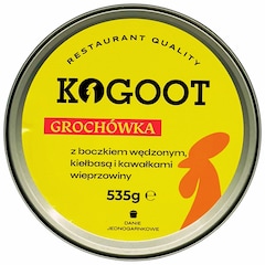 Żywność konserwowana Kogoot - Grochówka z boczkiem wędzonym, kiełbasą i kawałkami wieprzowiny 535 g