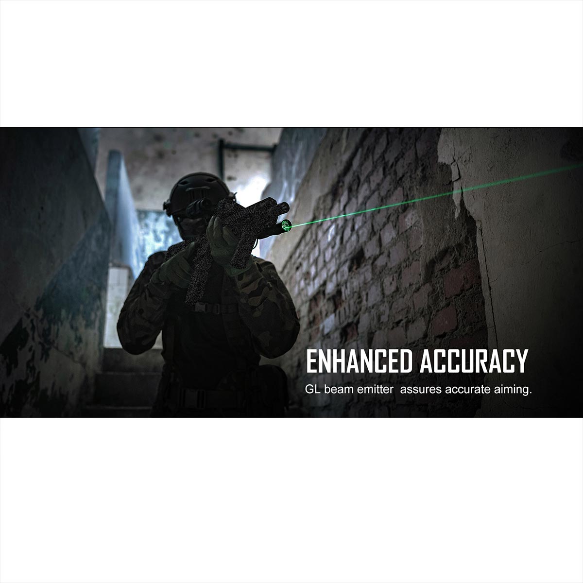 Latarka na broń z celownikiem laserowym Olight Odin GL Mini z montażem - 1000 lumenów