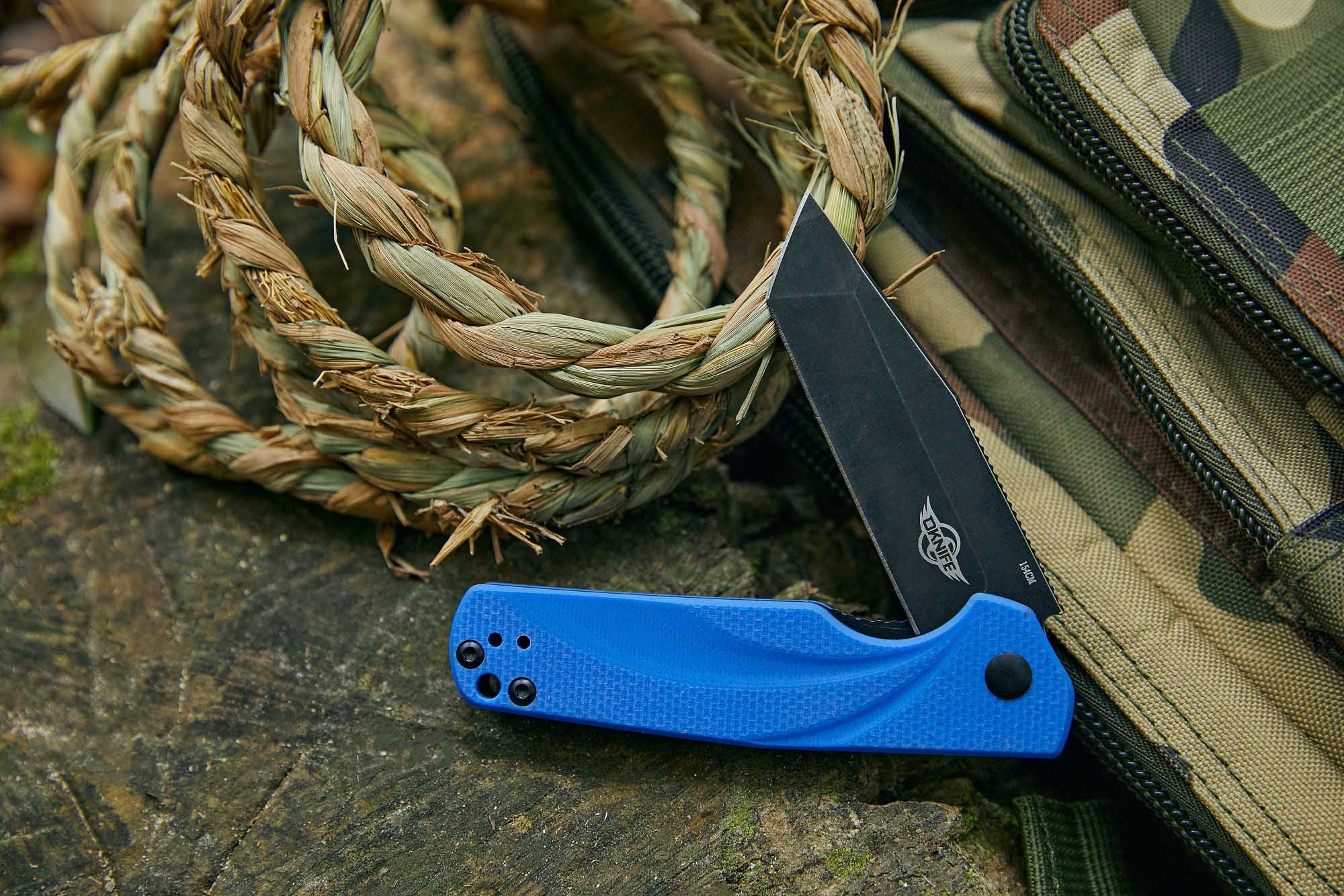 Складаний ніж Oknife Ratel Blue - нержавіюча сталь 154CM