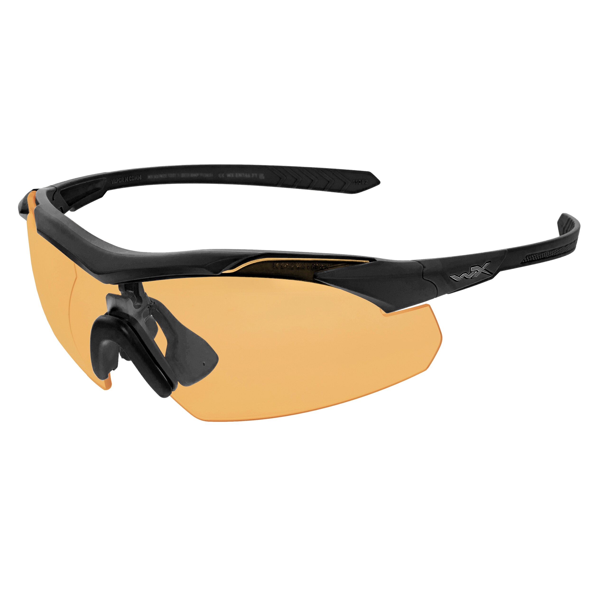 Тактичні окуляри Wiley X Vapor Comm 2.5 Set 3in1 - Matte Black