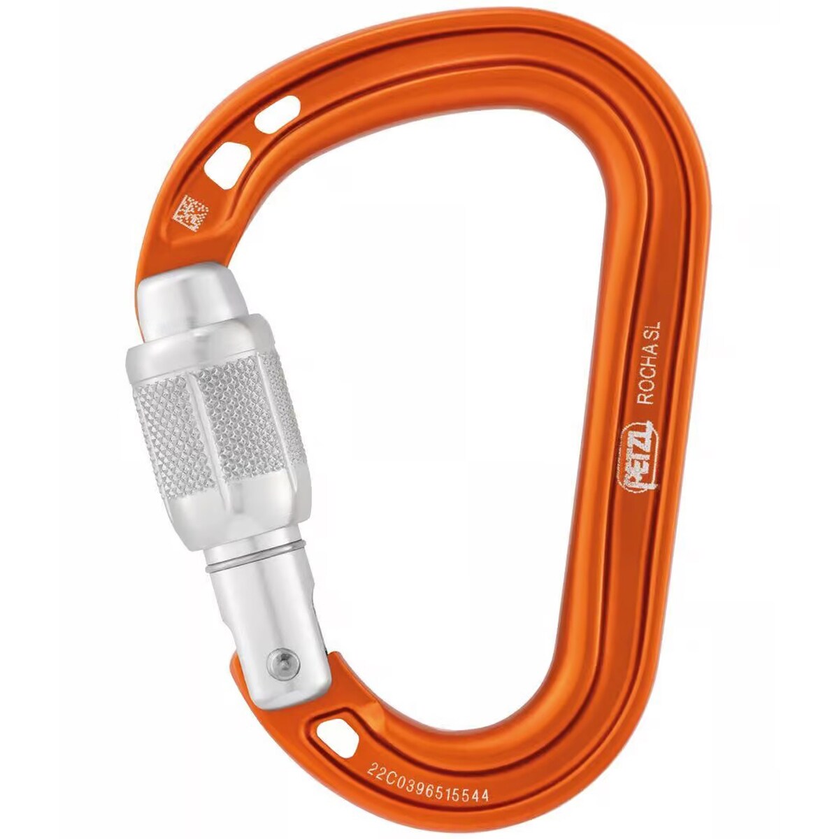 Karabinek wspinaczkowy Petzl Rocha Srew-Lock - Orange