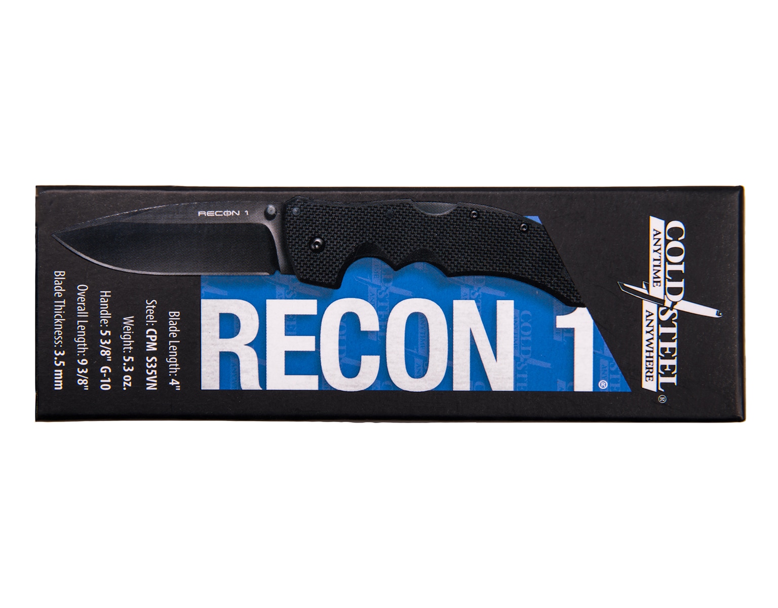 Складаний ніж Cold Steel Recon 1 Spear Point S35VN - Black