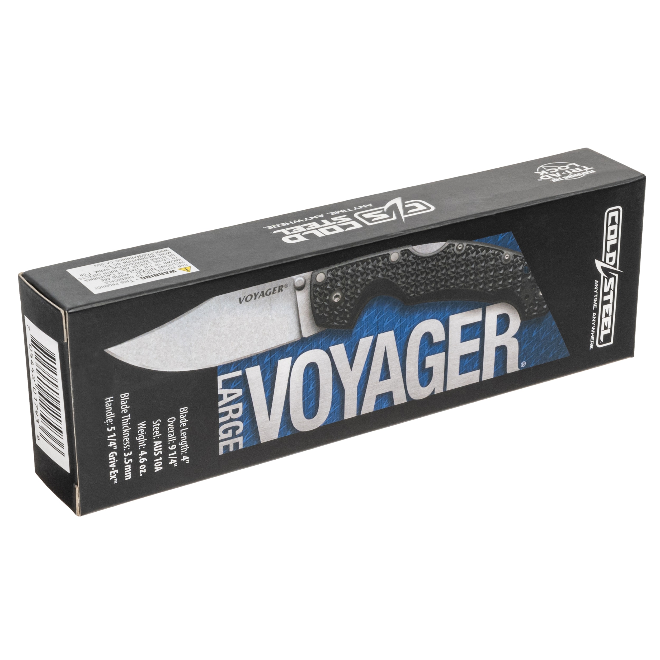 Складаний ніж Cold Steel Voyager Large Clip Point AUS10A