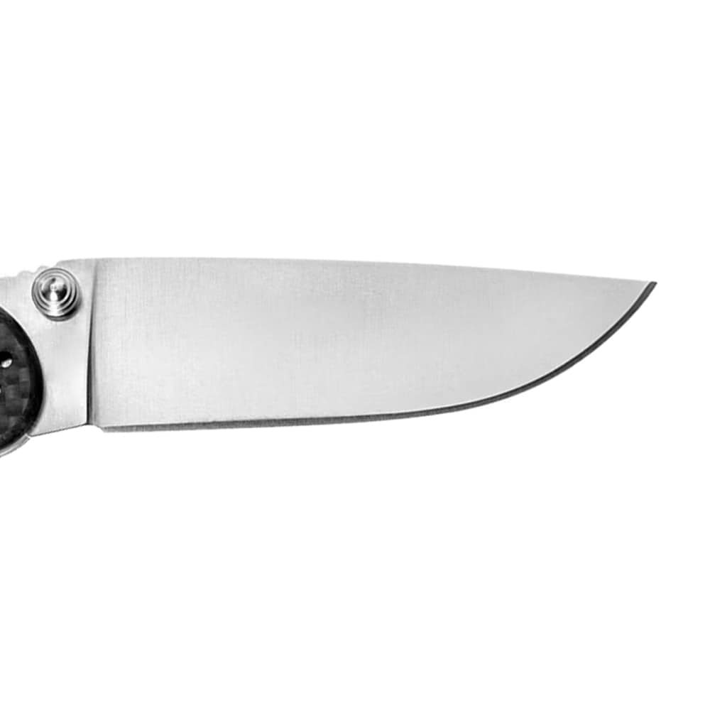 Nóż składany Ontario Rat 2 Folder D2 - Silver Plain/Carbon Fiber