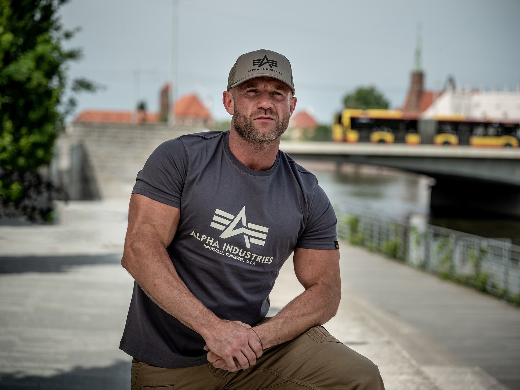 Koszulka T-shirt Alpha Industries Basic - Grey