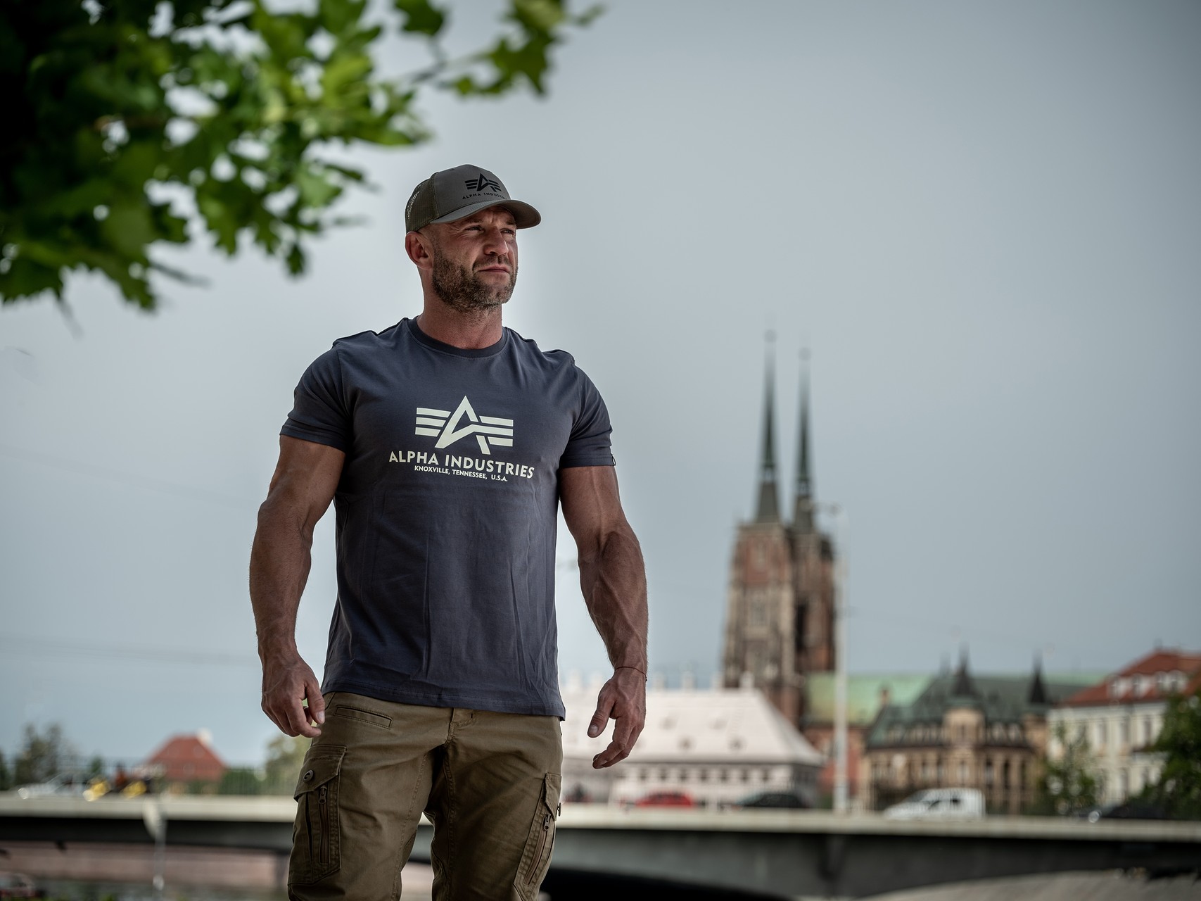 Koszulka T-shirt Alpha Industries Basic - Grey