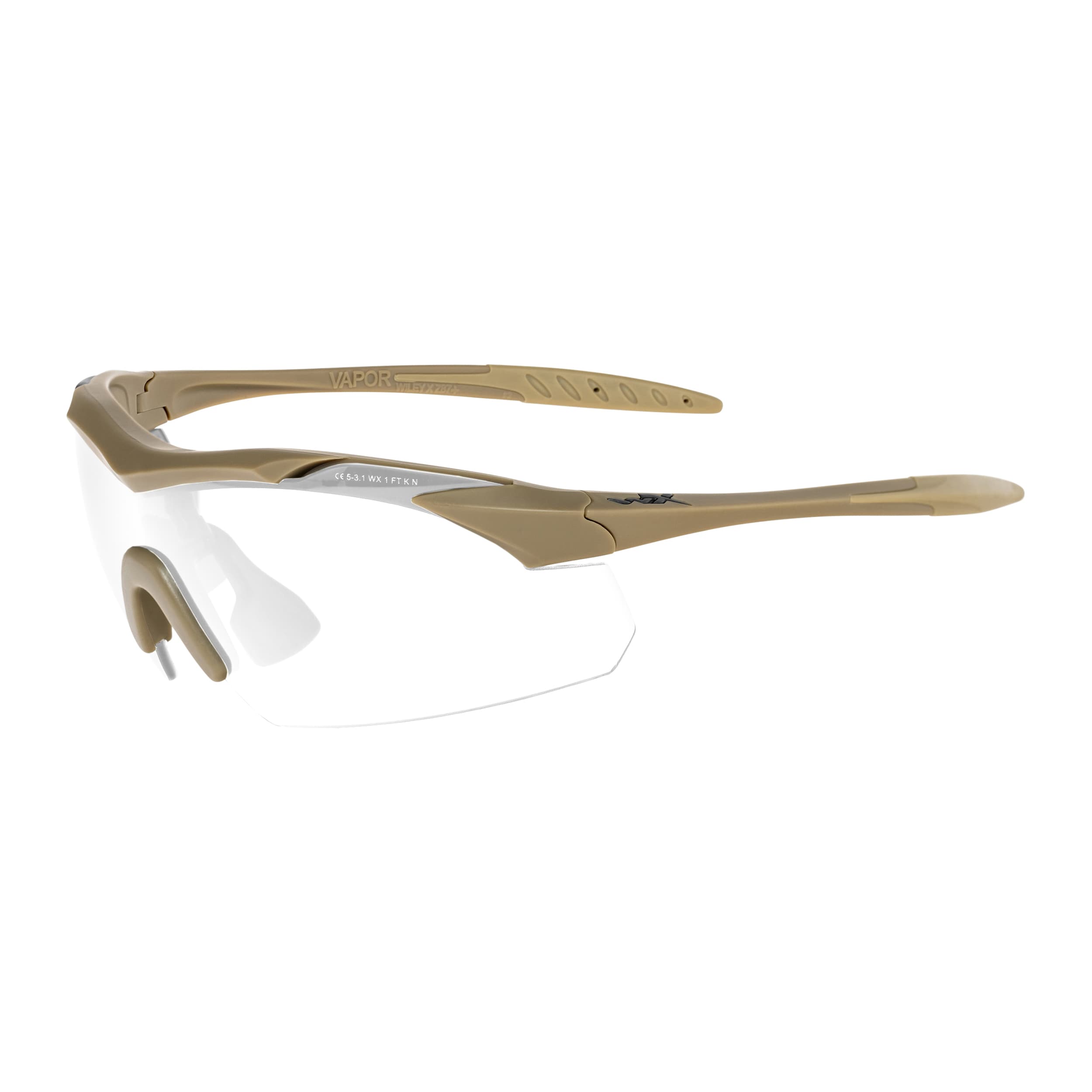 Okulary taktyczne Wiley X Vapor 2.5 Set 3in1 - Matte Tan