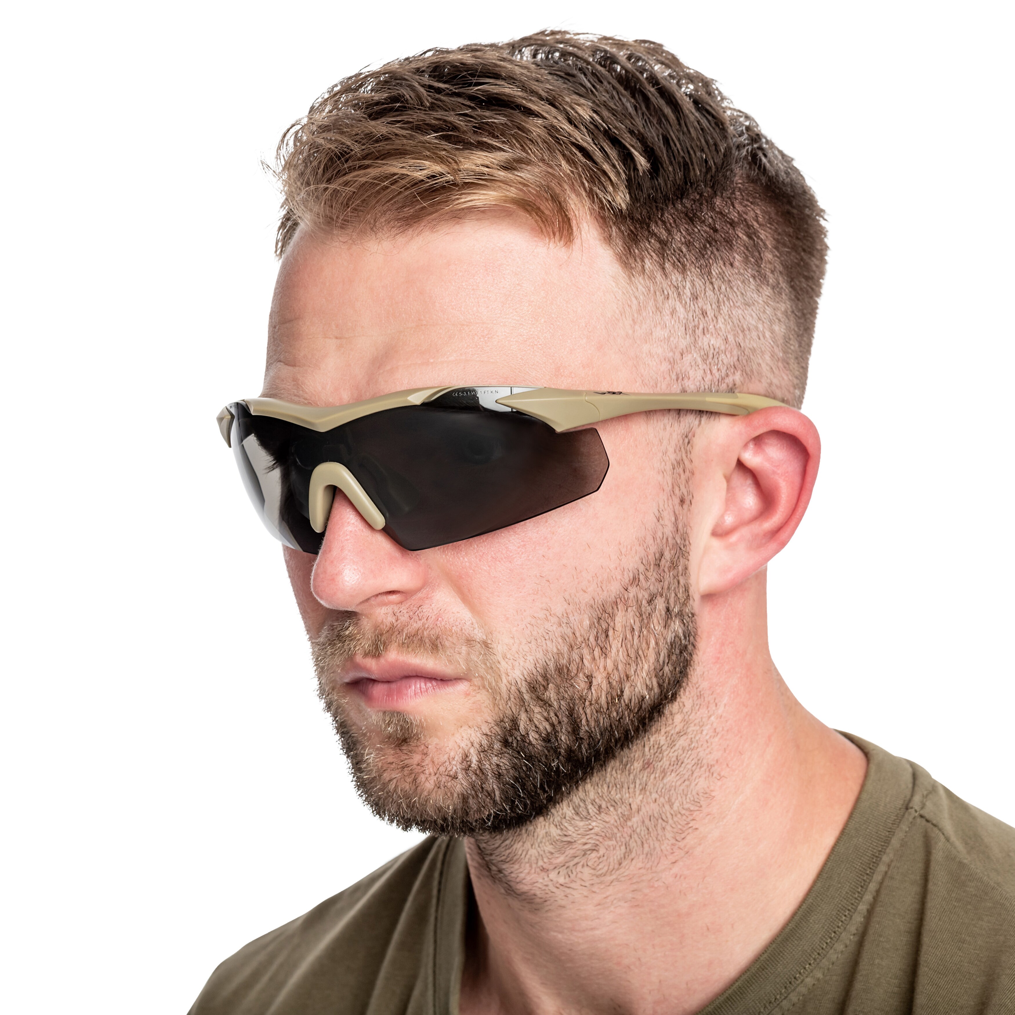 Okulary taktyczne Wiley X Vapor 2.5 Set 3in1 - Matte Tan