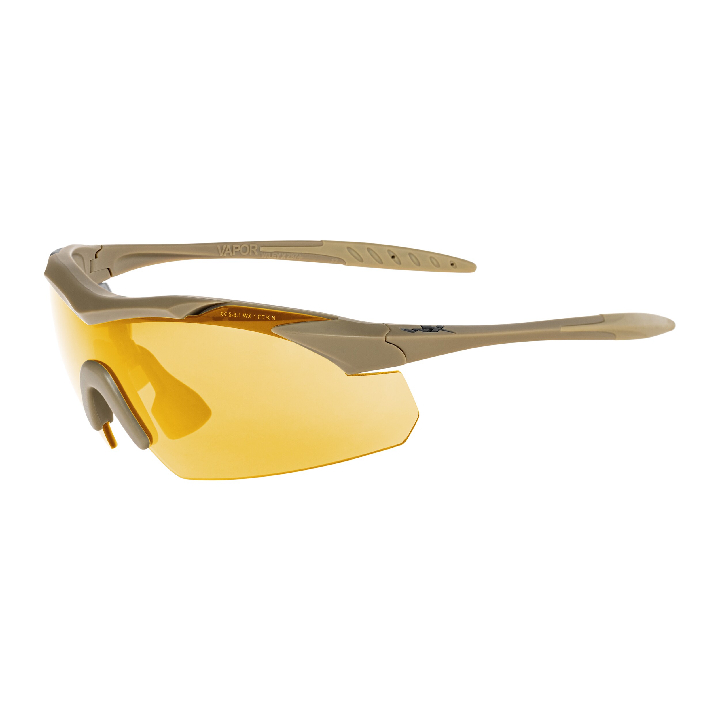 Тактичні окуляри Wiley X Vapor 2.5 Set 3in1 - Matte Tan