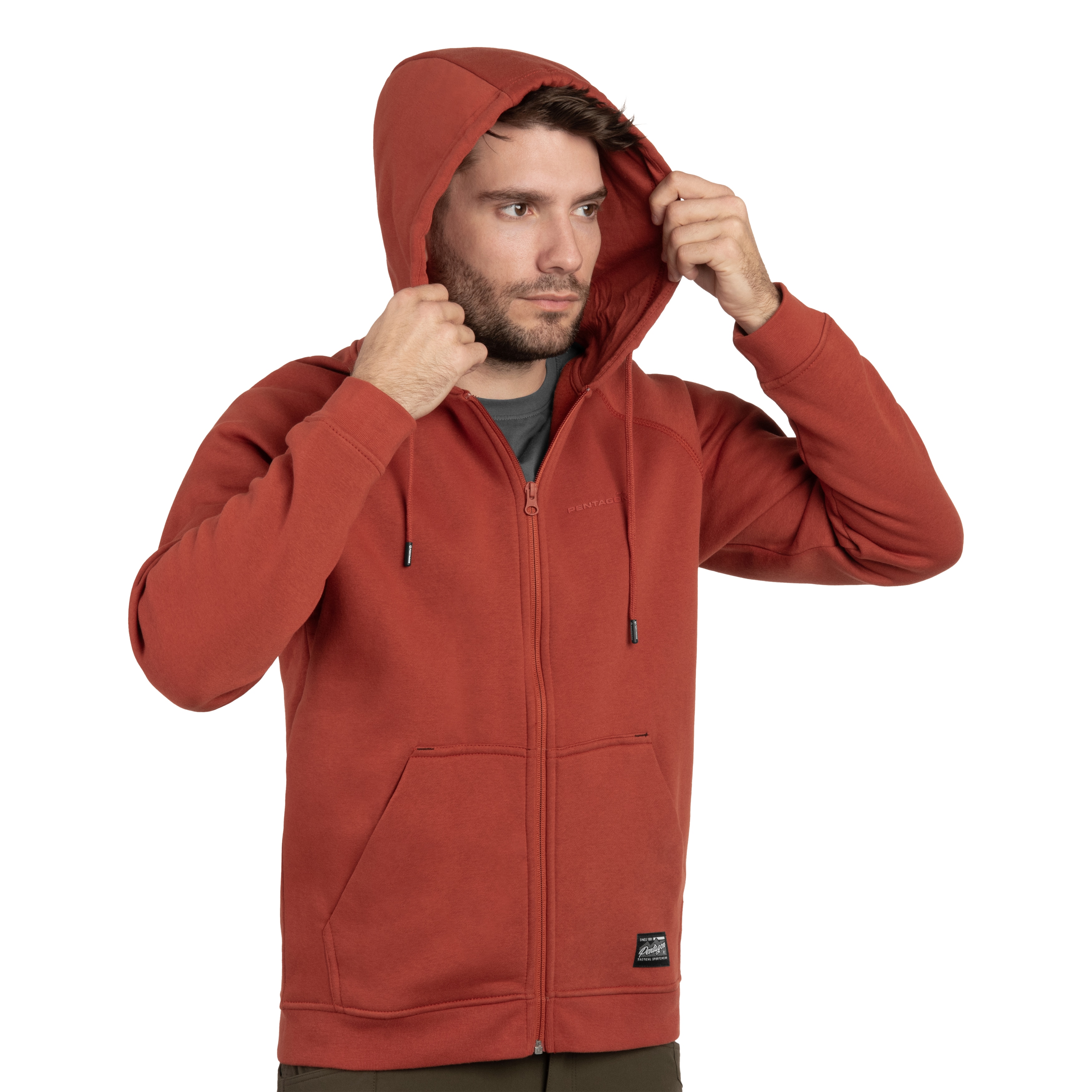 Bluza Pentagon Phaeton Zip - Maroon Red