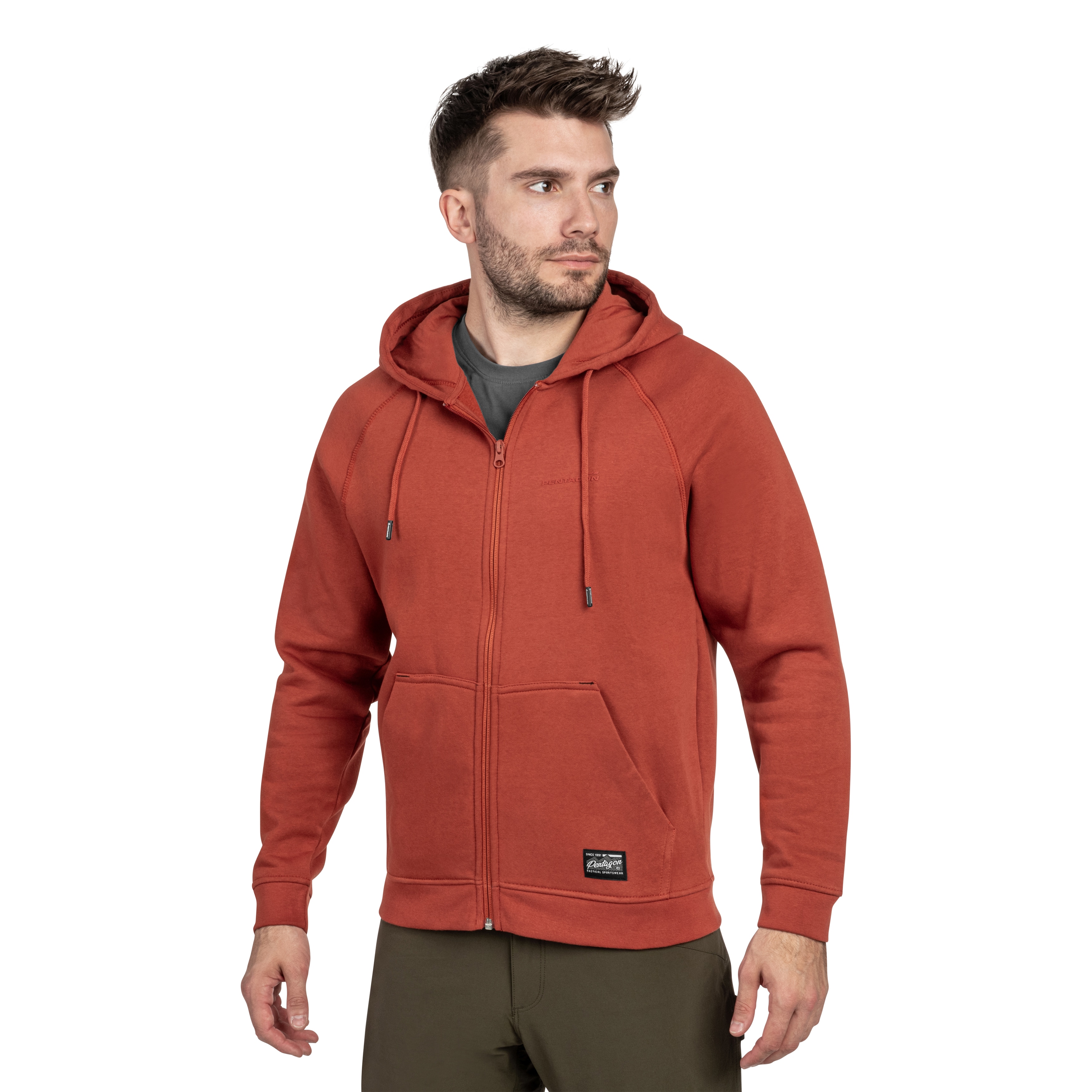 Bluza Pentagon Phaeton Zip - Maroon Red