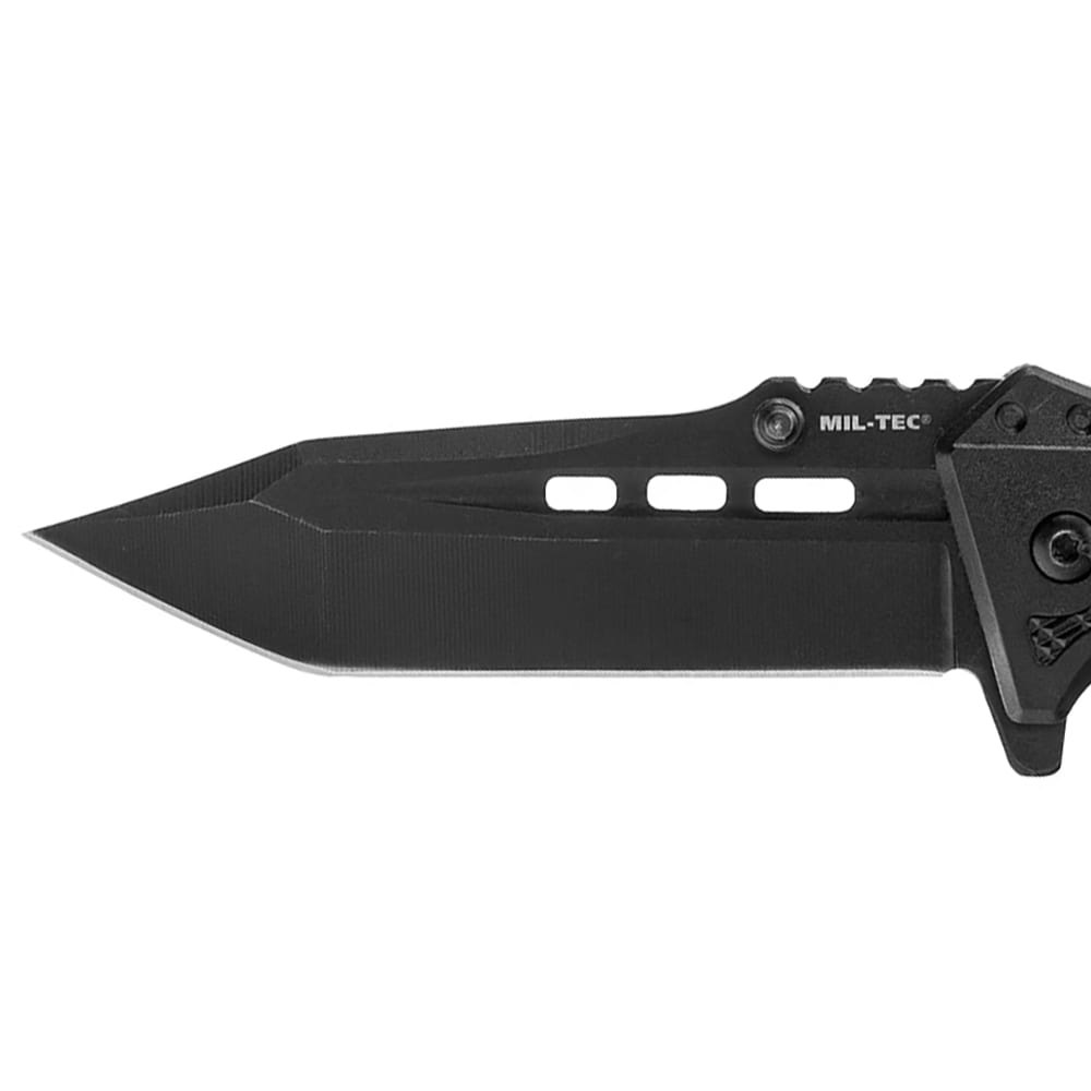 Nóż składany ratowniczy Mil-Tec Star Black