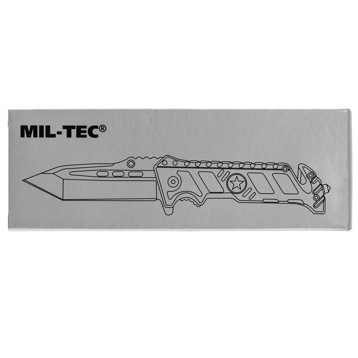Nóż składany ratowniczy Mil-Tec Star Black
