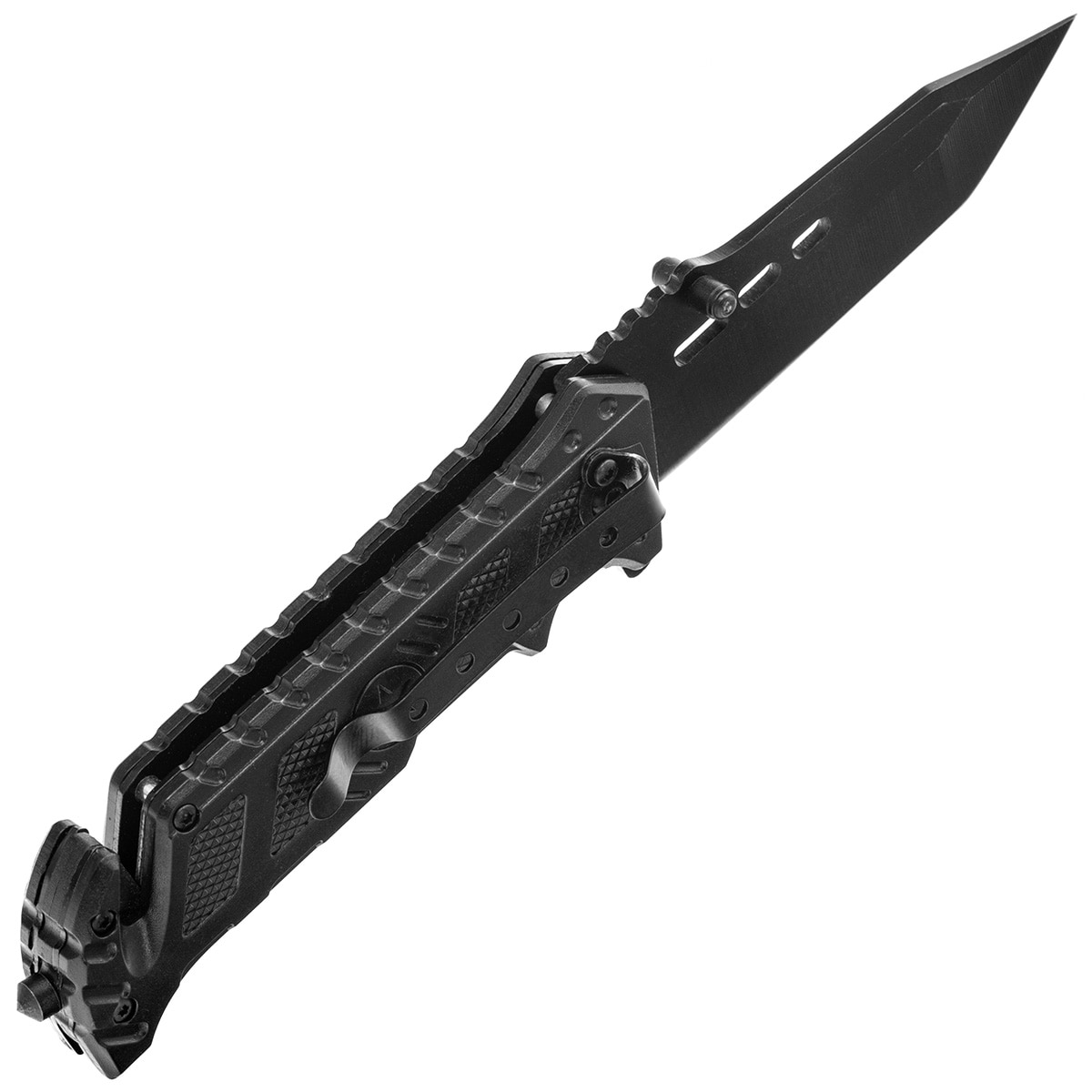 Nóż składany ratowniczy Mil-Tec Star Black
