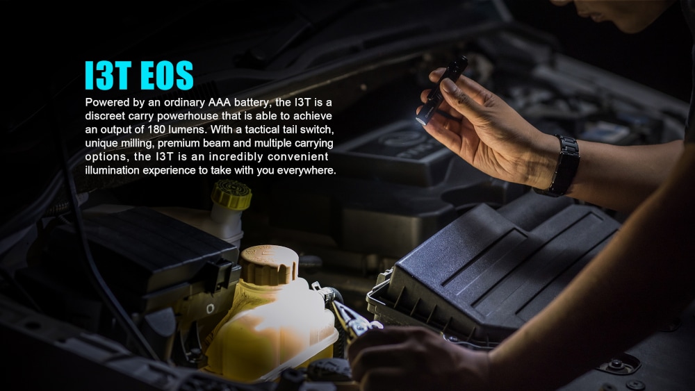 Latarka Olight I3T EOS Black - 180 lumenów