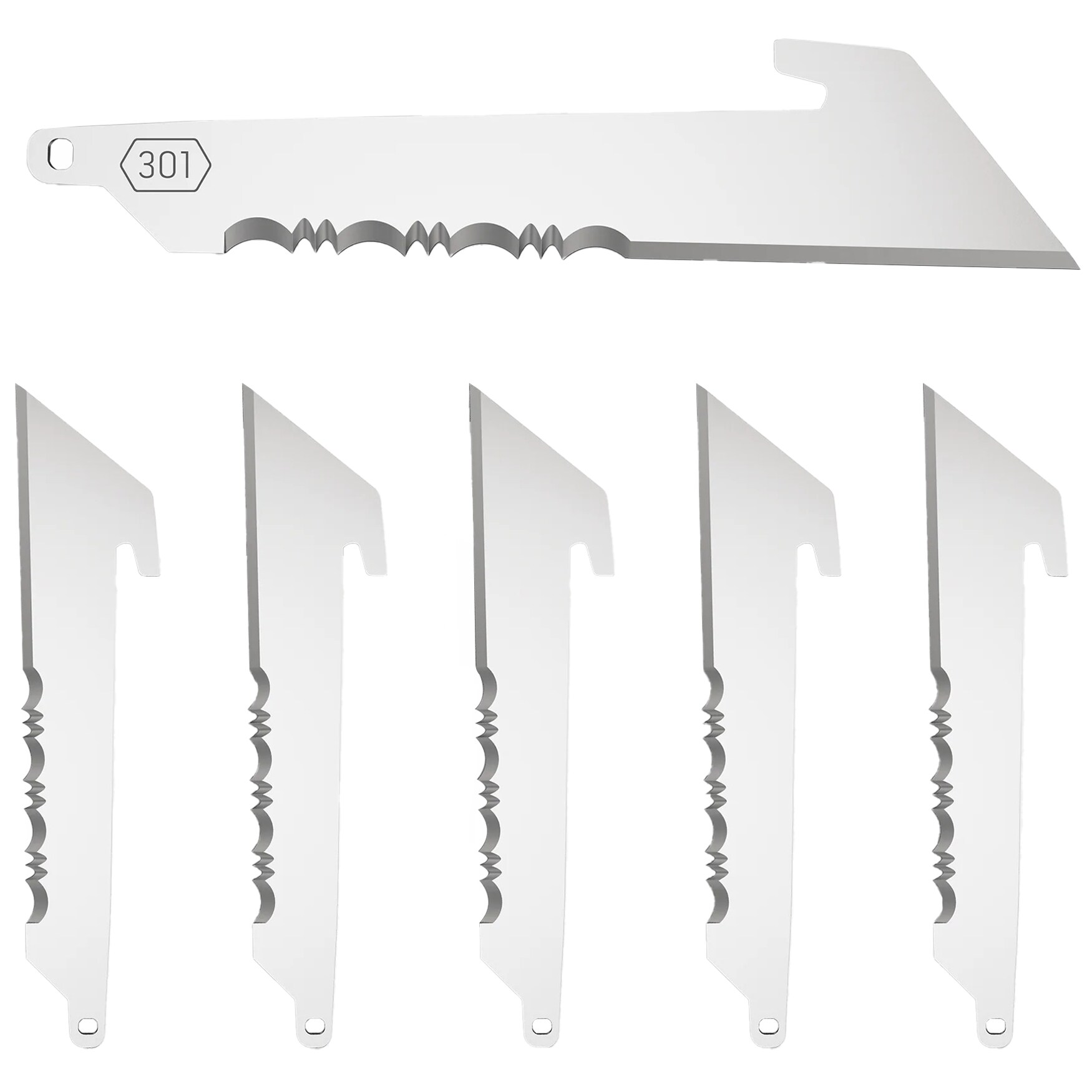 Набір змінних лез Outdoor Edge Utility Serrated 301 - 6 шт.