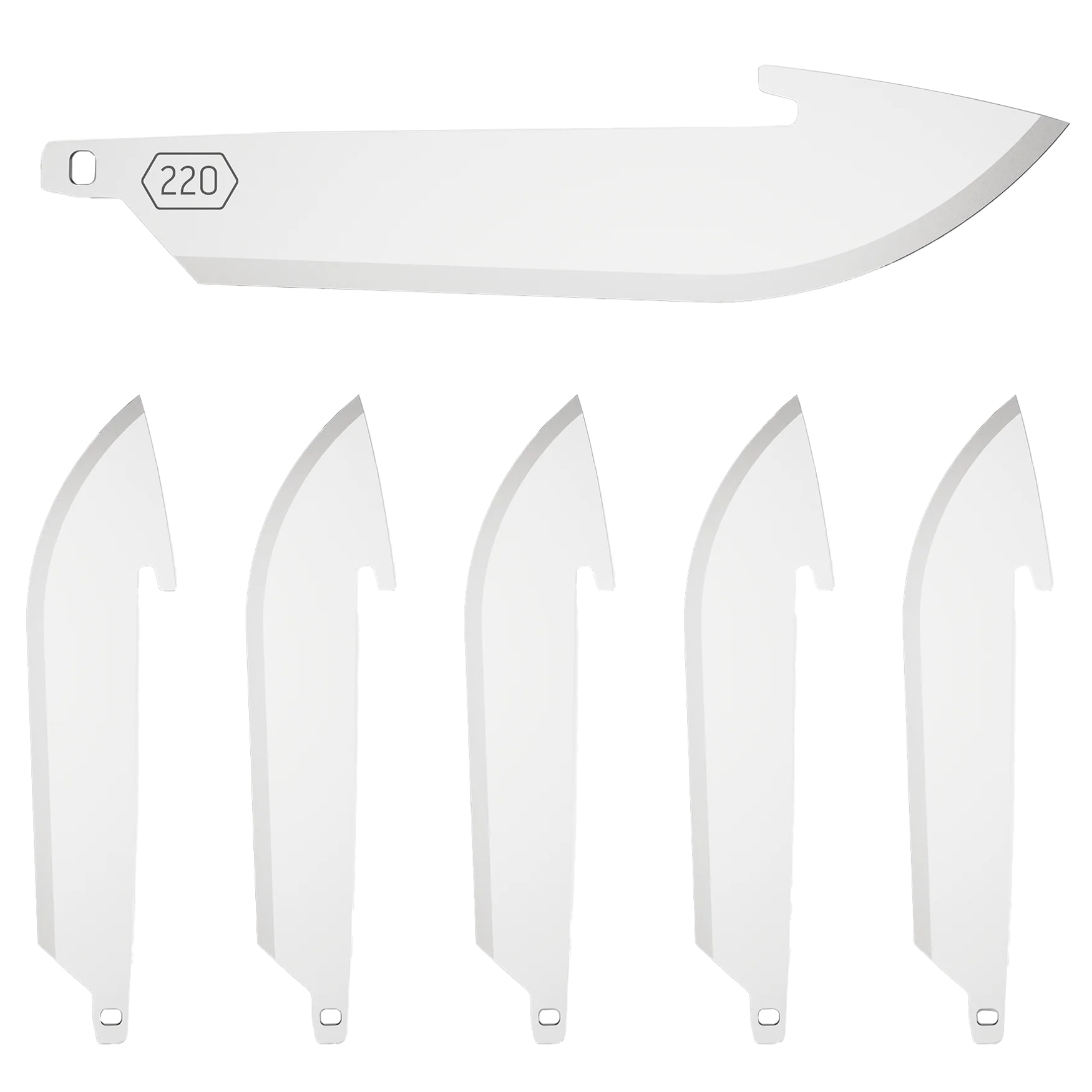 Zestaw ostrzy wymiennych Outdoor Edge Drop-Point 220 - 6 szt.