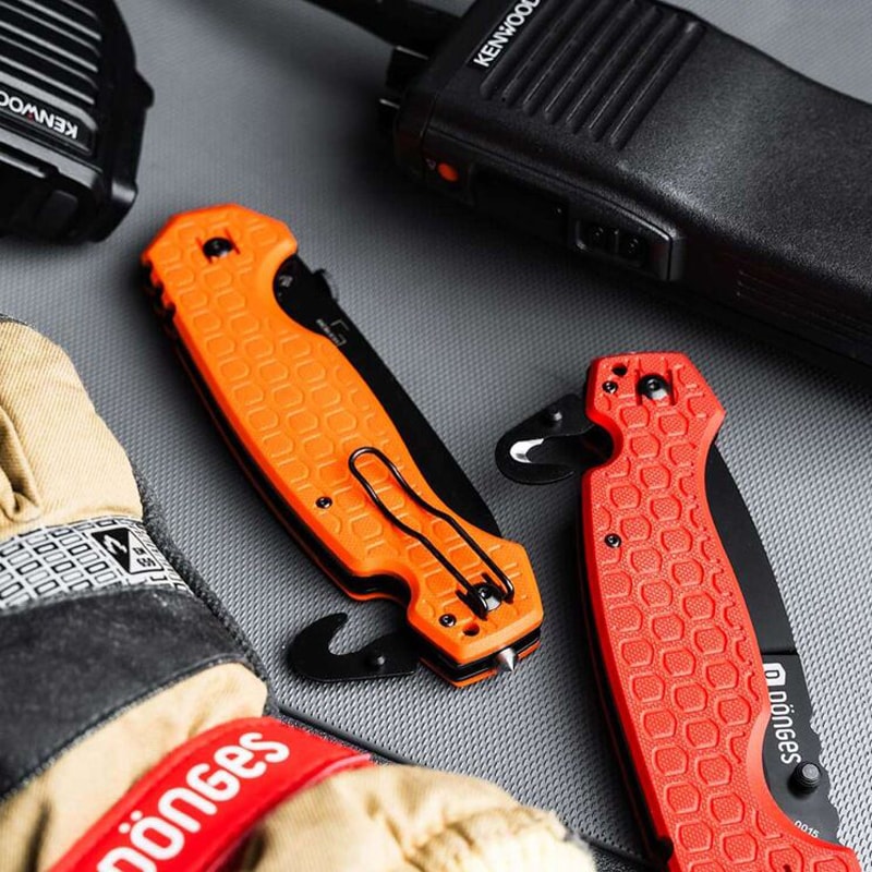 Складаний рятувальний ніж Dönges Professional Fire - Red