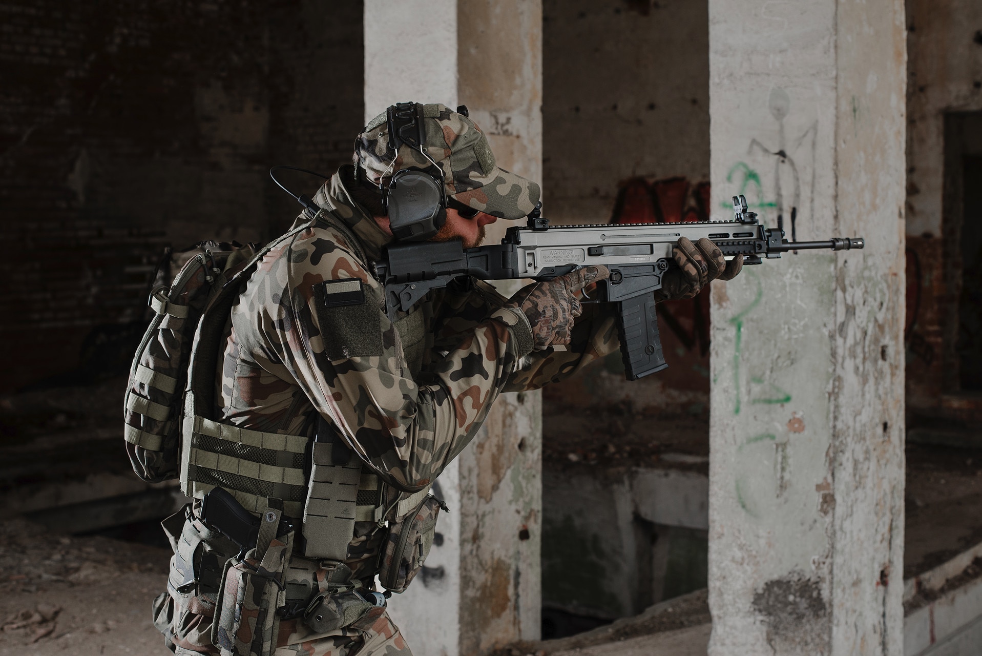 Ochronniki słuchu aktywne 3M Peltor ComTac VIII z mikrofonem - Grey