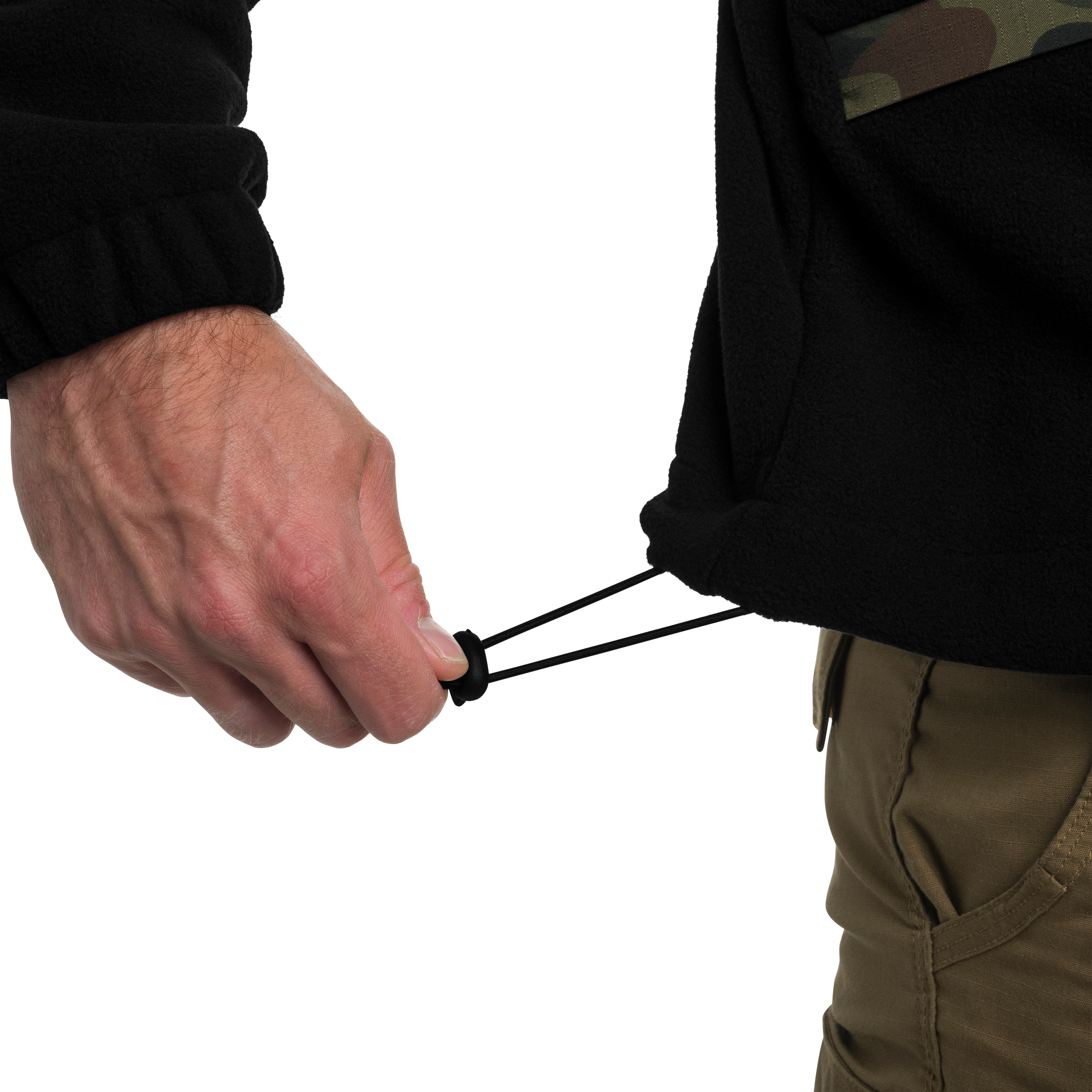 Флісова кофта Maxtex Standard - Чорний/wz.93 Pantera PL Woodland